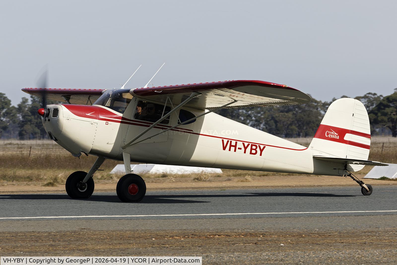 VH-YBY, 1946 Cessna 140 C/N 11437, Antique Aeroplane Assn of Australia National Fly-in.
