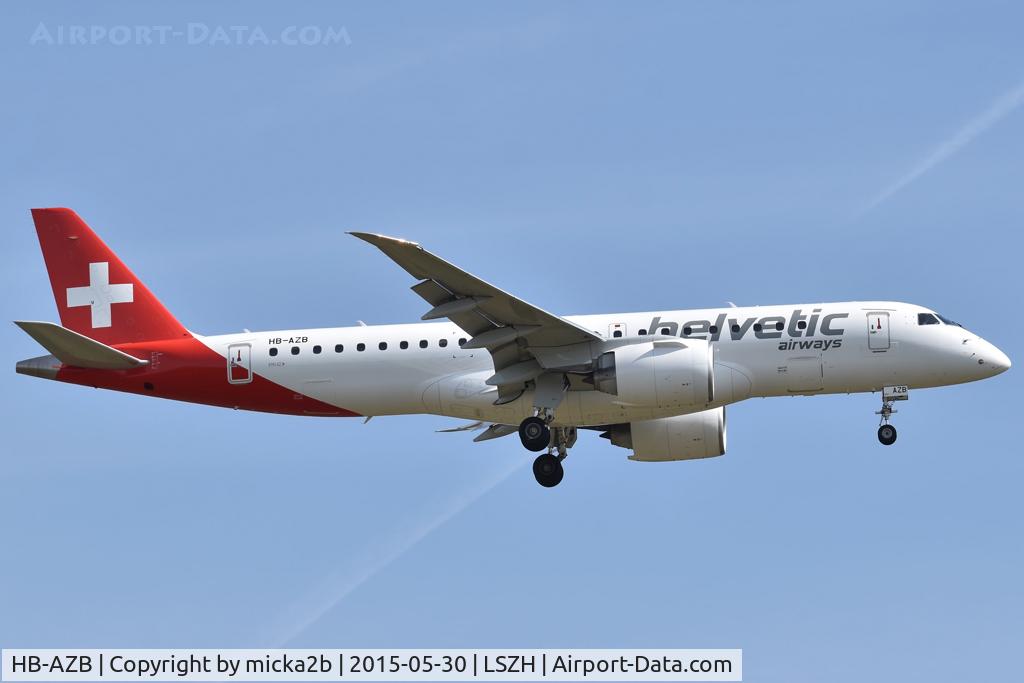 HB-AZB, 2019 Embraer 190-E2 (ERJ-190-300) C/N 19020026, Landing