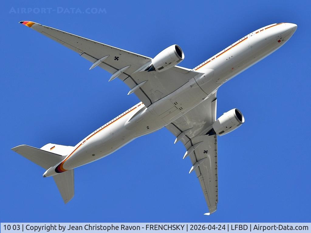 10 03, 2020 Airbus A350-941 C/N 416, Bordeaux BOD - Monastir MIR German Air Force GAF 948