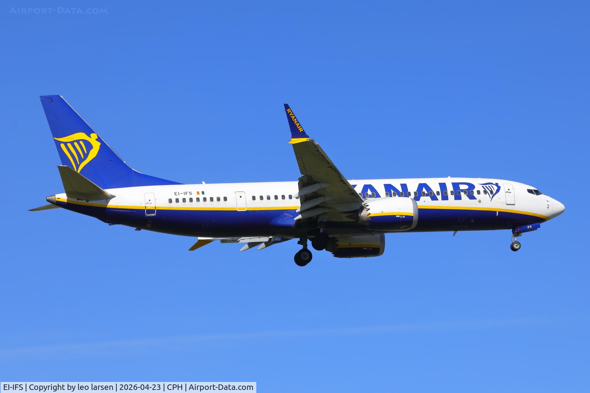 EI-IFS, 2022 Boeing 737-8200 MAX C/N 67135, Copenhagen 23.4.2026