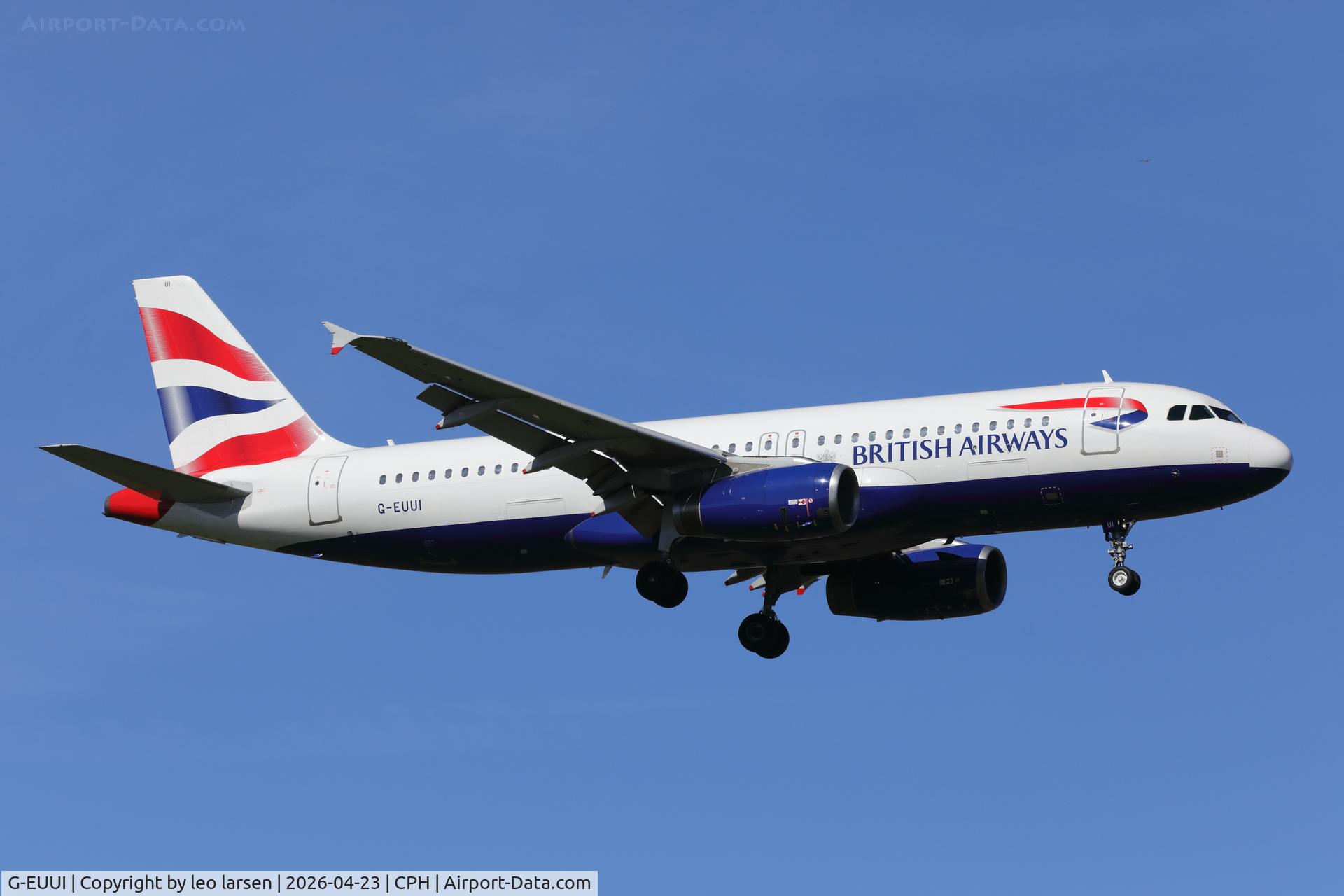 G-EUUI, 2002 Airbus A320-232 C/N 1871, Copenhagen 23.4.2026
