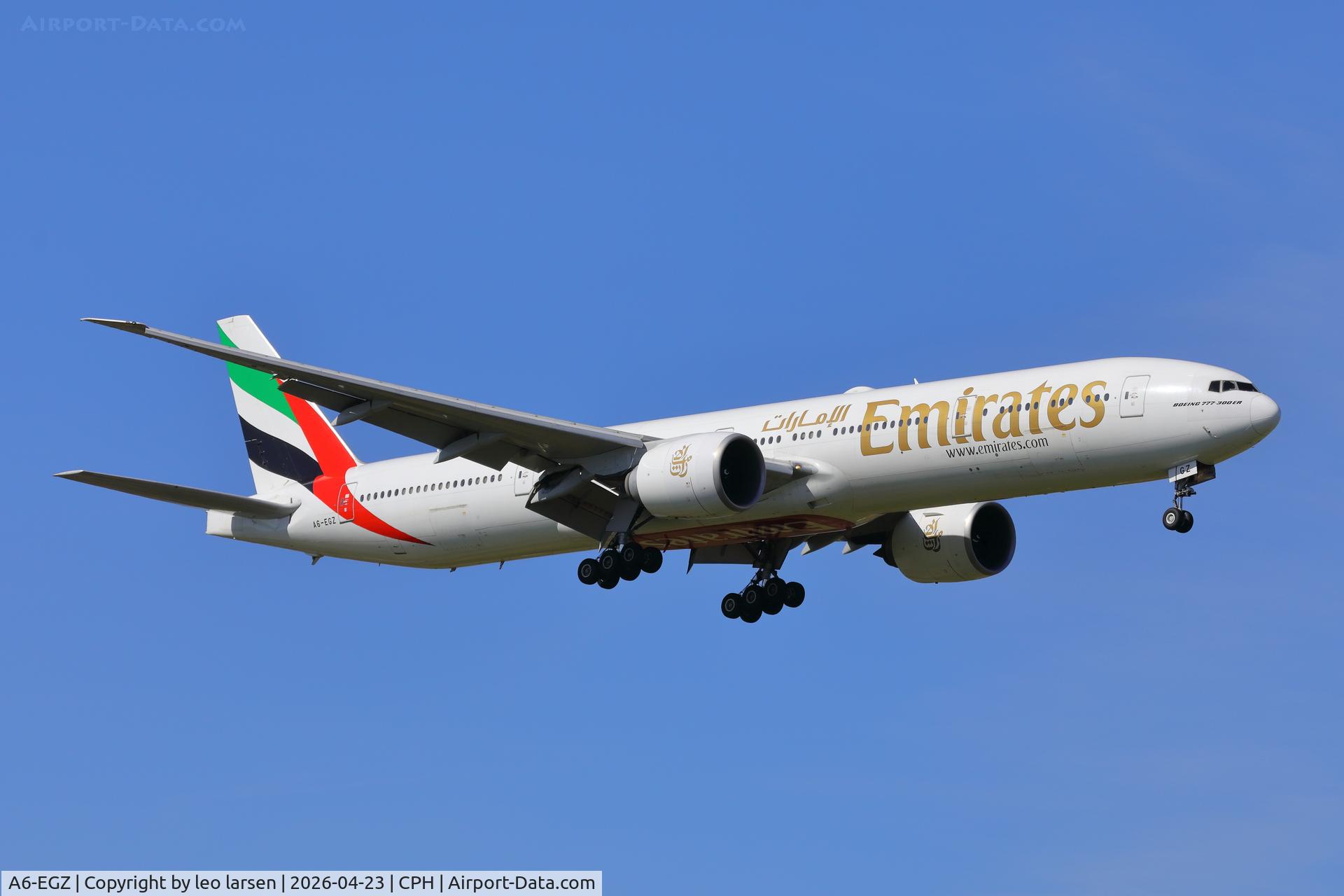 A6-EGZ, 2012 Boeing 777-31H/ER C/N 41081, Copenhagen 23.4.2026