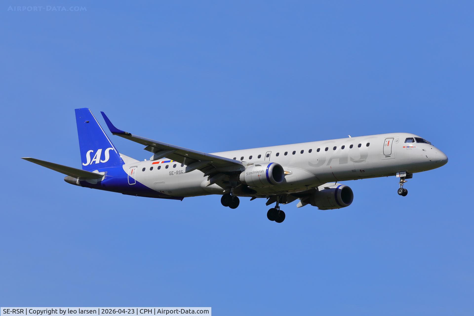SE-RSR, 2011 Embraer 195LR (ERJ-190-200LR) C/N 19000425, Copenhagen 23.4.2026