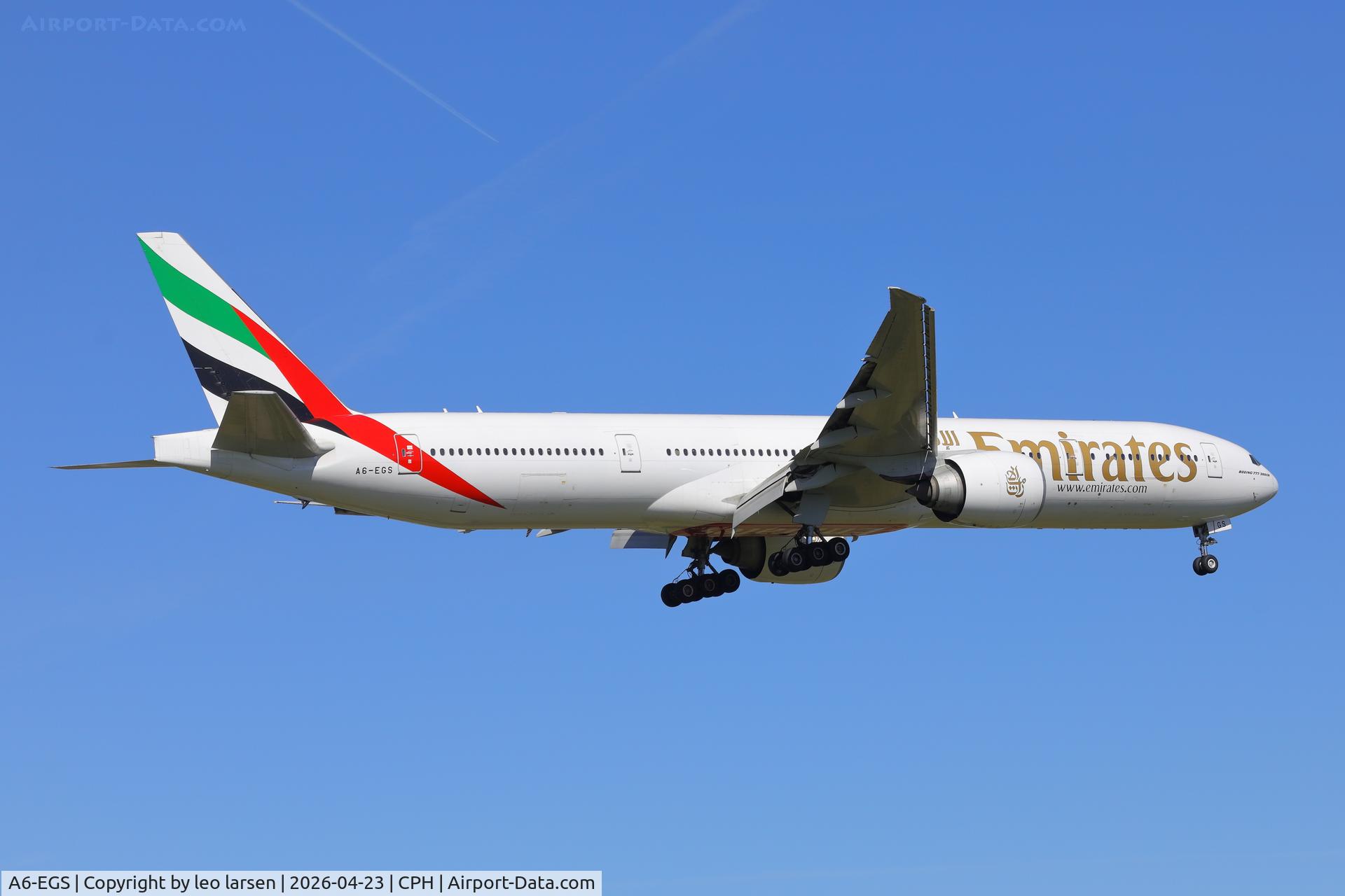 A6-EGS, 2012 Boeing 777-31H/ER C/N 41078, Copenhagen 23.4.2026