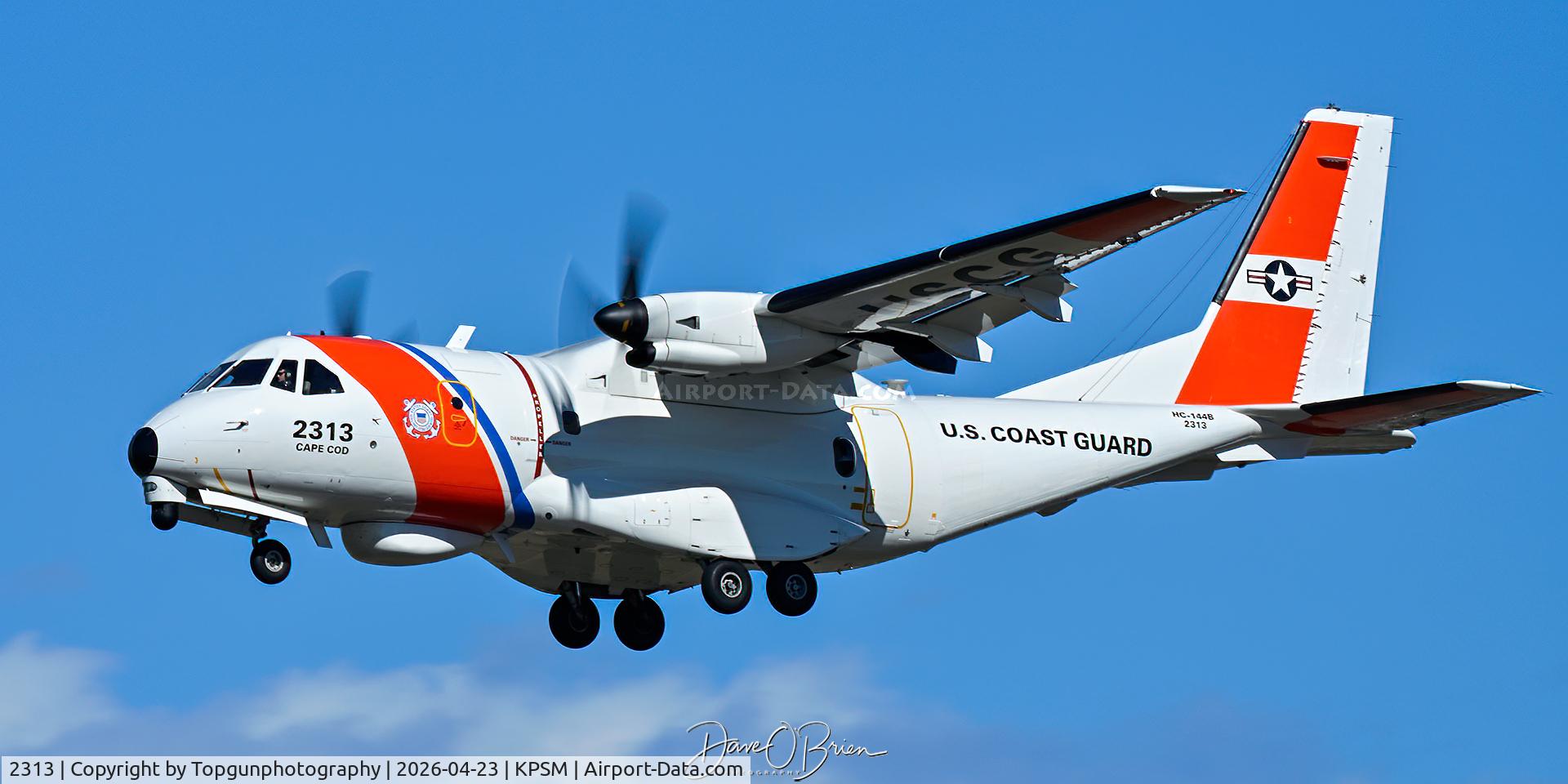 2313, 2012 Airtech HC-144A Ocean Sentry (CN-235M-300) C/N C202, Cape Cod based HC-144 Ocean Sentry stops in at Pease