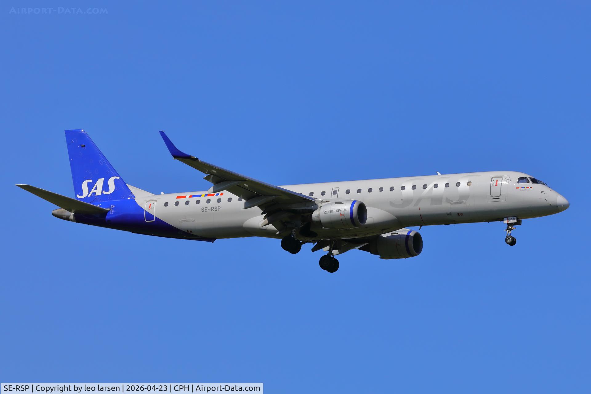 SE-RSP, 2010 Embraer EMB-195LR C/N 19000401, Copenhagen 23.4.2026