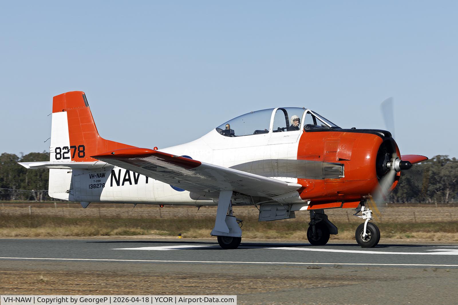 VH-NAW, 1962 North American T-28B Trojan C/N 200-349, Antique Aeroplane Assn of Australia National Fly-in.
