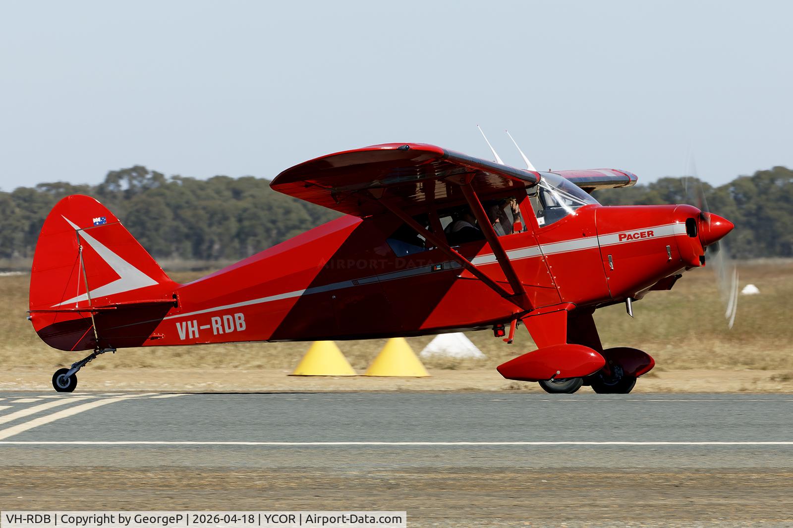 VH-RDB, 1957 Piper PA-22-150 C/N 22-5401, Antique Aeroplane Assn of Australia National Fly-in.