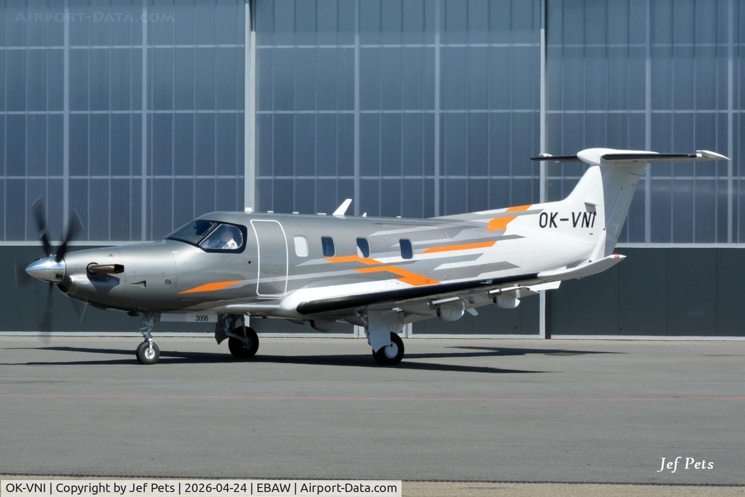 OK-VNI, 2025 Pilatus PC-12/47G PRO C/N 3006, At Antwerp Airport.