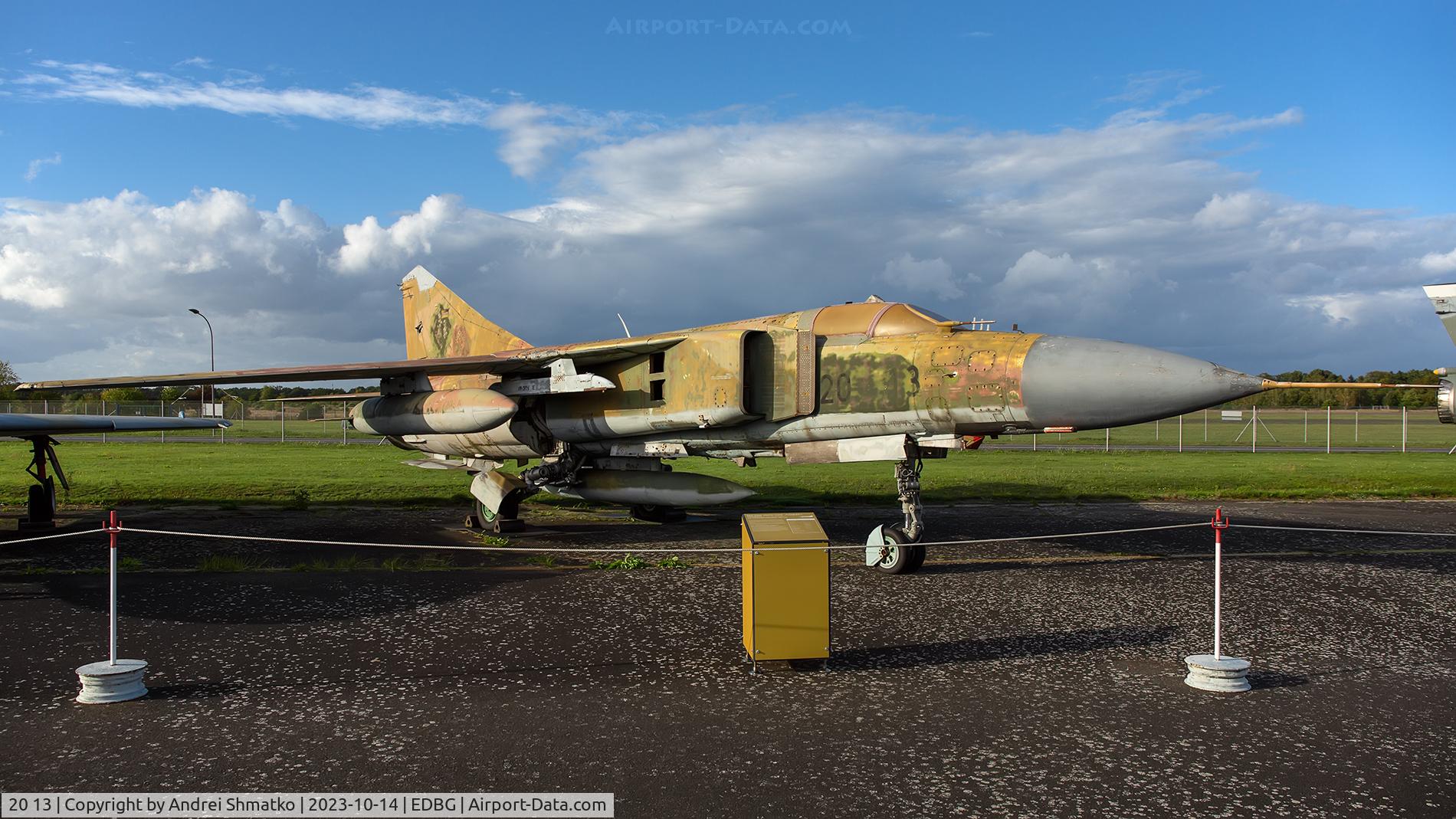 20 13, Mikoyan-Gurevich MiG-23ML C/N 0390324624, At GAF museum.