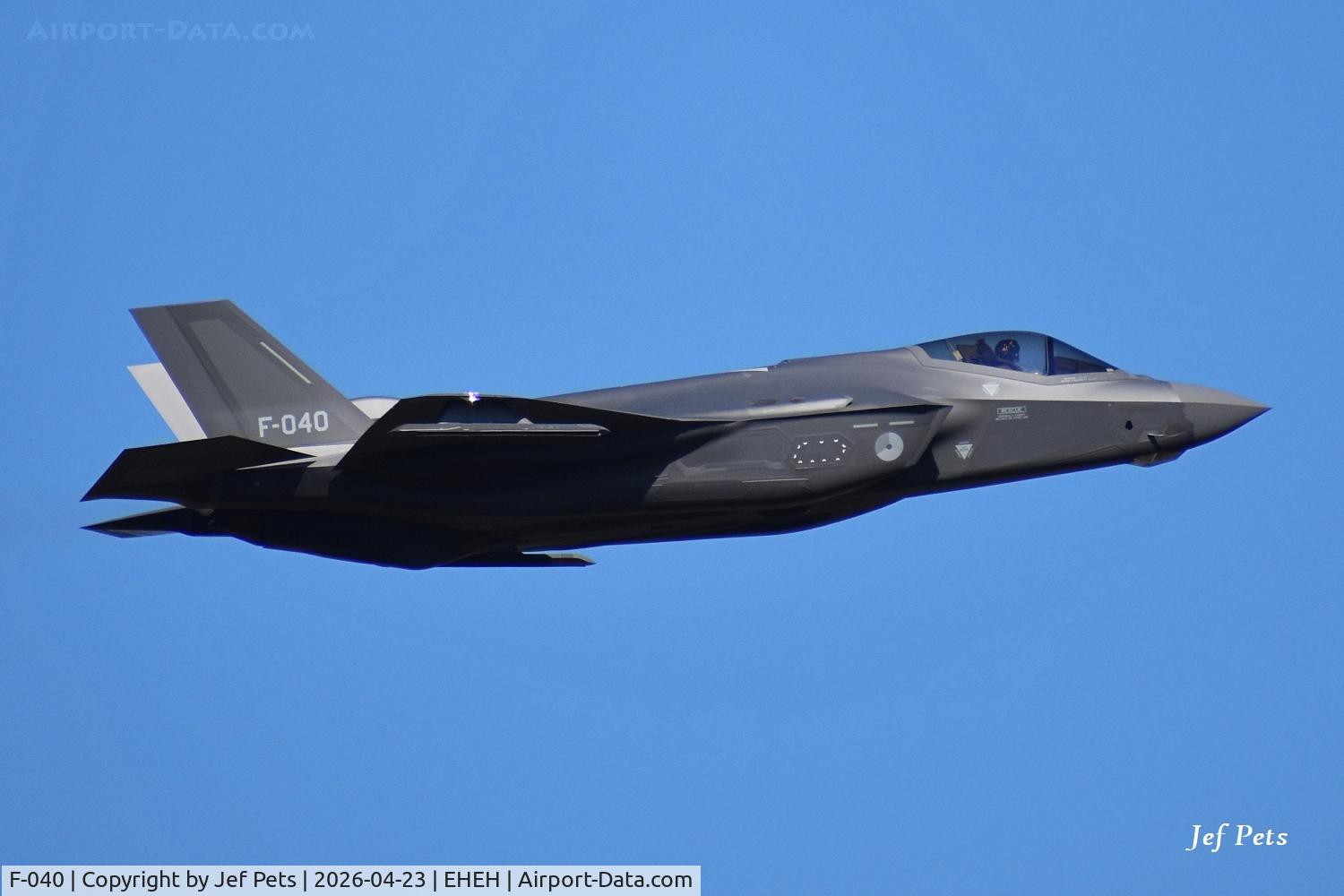 F-040, Lockheed Martin F-35A Lightning II C/N AN-40, At Eindhoven Airport.