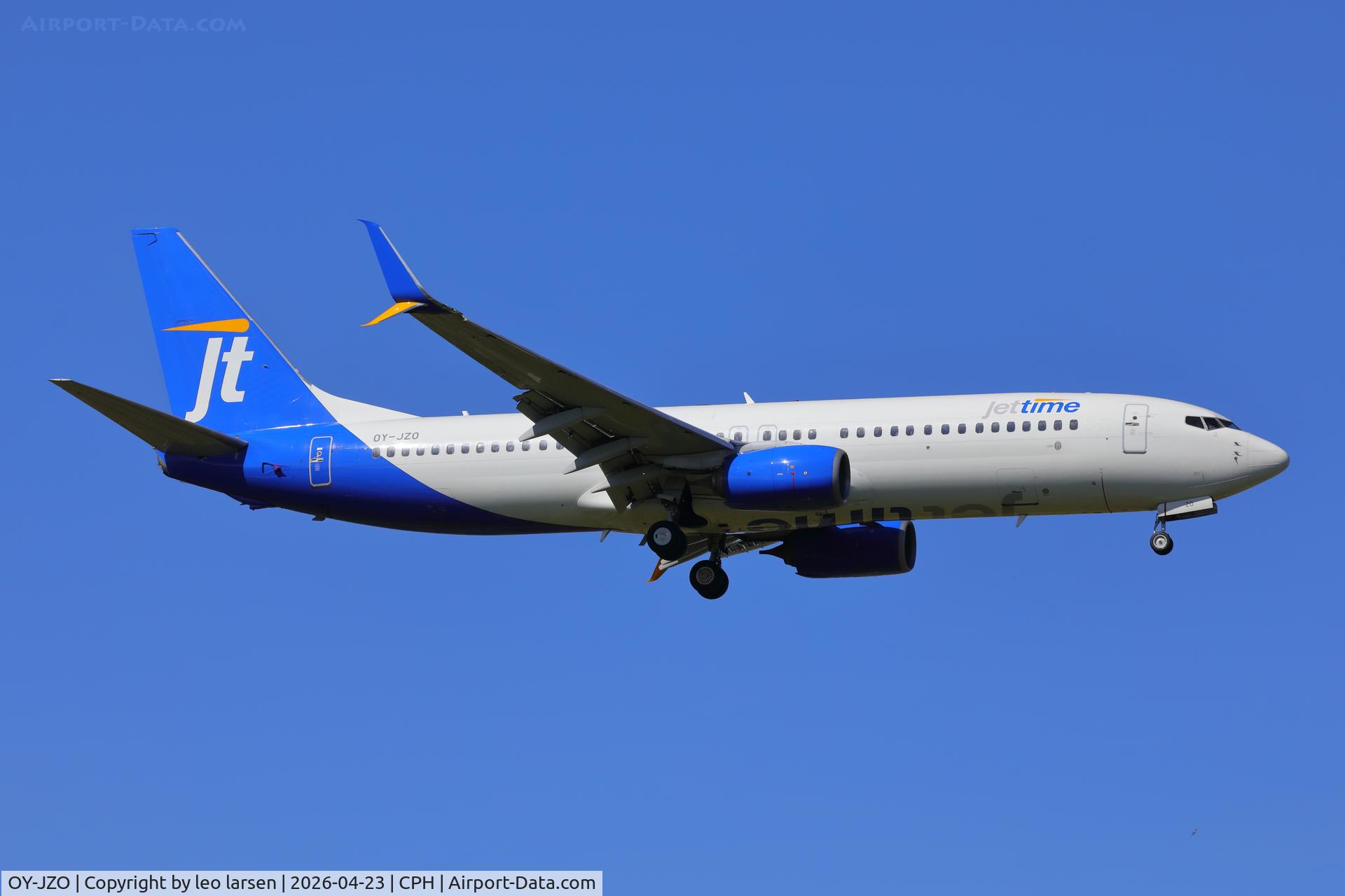 OY-JZO, 2013 Boeing 737-8U3 C/N 38072, Copenhagen 23.4.2026