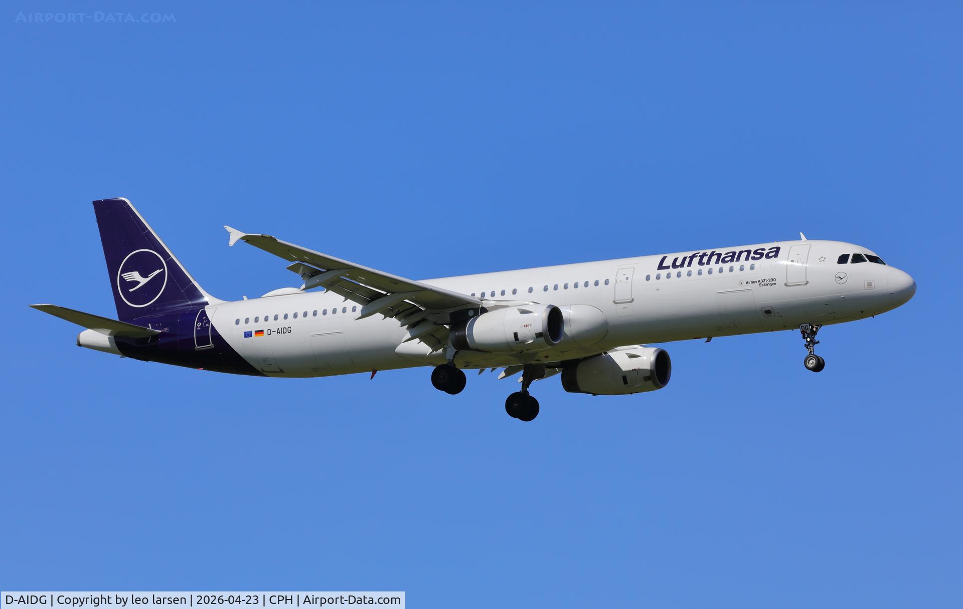 D-AIDG, 2011 Airbus A321-231 C/N 4672, Copenhagen 23.4.2026