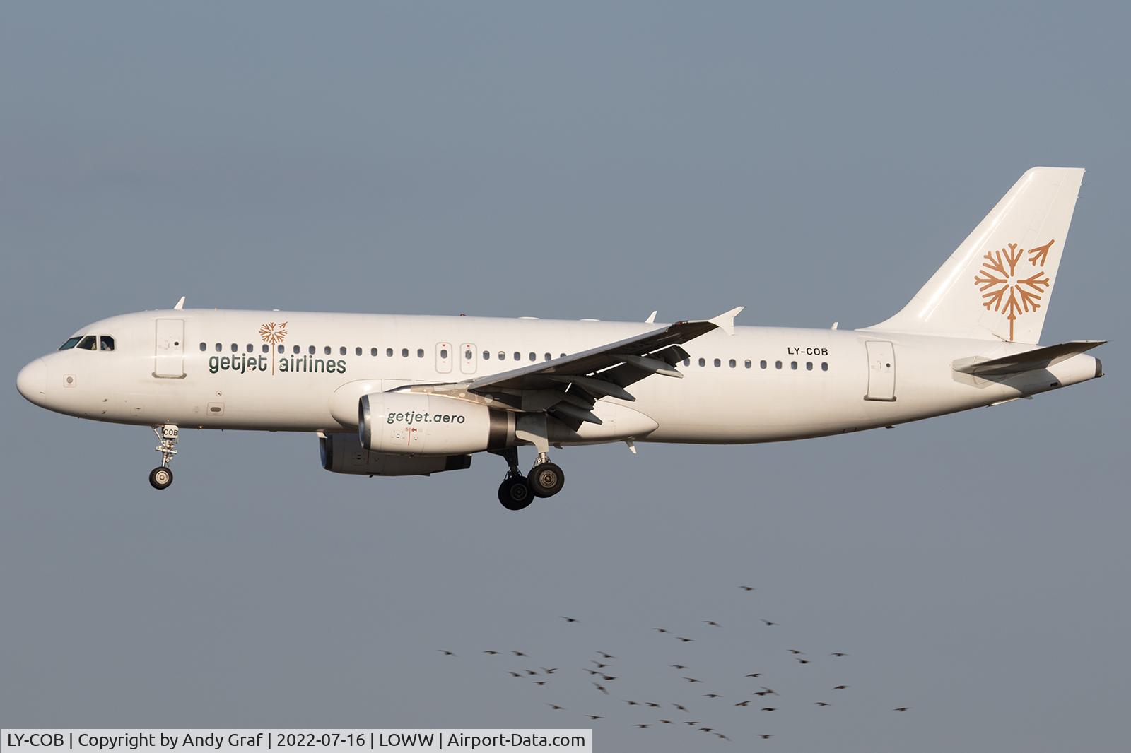 LY-COB, 1998 Airbus A320-232 C/N 928, Getjet A320