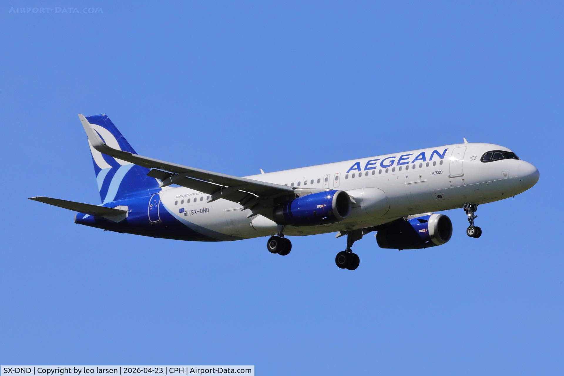 SX-DND, 2016 Airbus A320-232 C/N 6989, Copenhagen 23.4.2026
