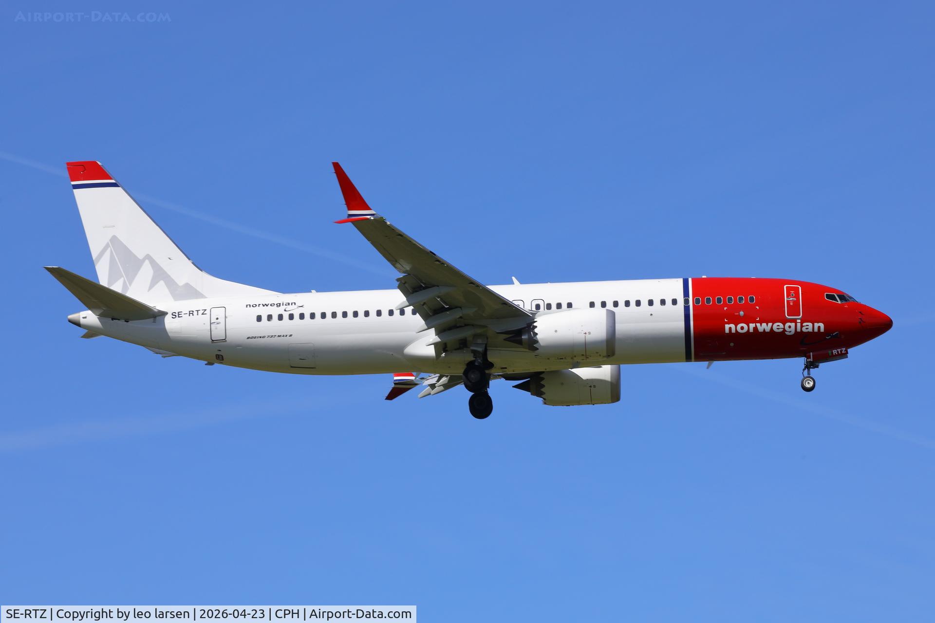 SE-RTZ, 2025 Boeing 737-8 MAX C/N 43626, Copenhagen 23.4.2026