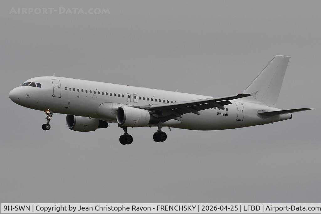 9H-SWN, Airbus 320-214 C/N 5086, Algiers (ALG)	Bordeaux (BOD)	AH1190