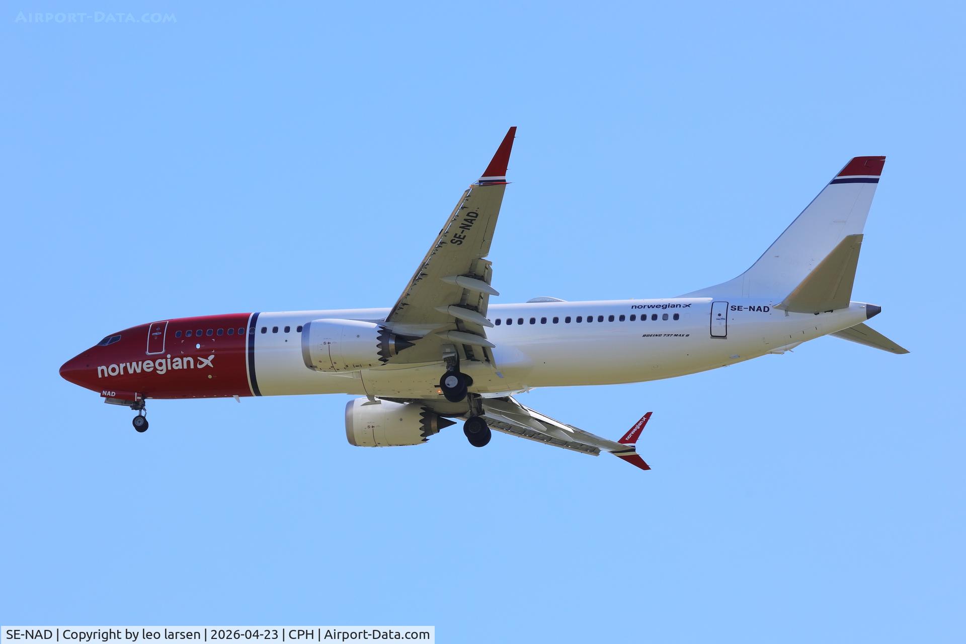 SE-NAD, 2025 Boeing B-737 -8 Max C/N 63977, Copenhagen 23.4.2026