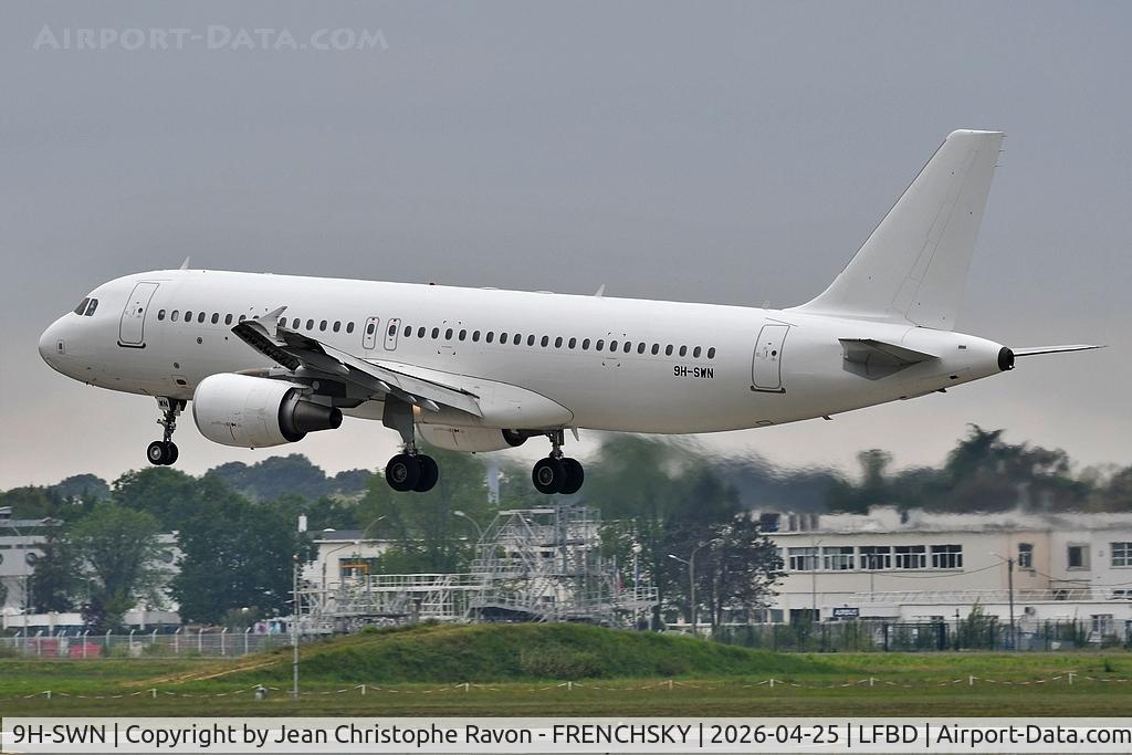 9H-SWN, Airbus 320-214 C/N 5086, Algiers (ALG)	Bordeaux (BOD)	AH1190