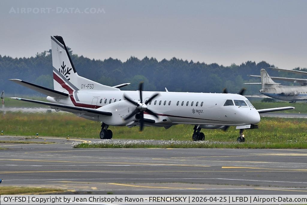 OY-FSD, 1996 Saab 2000 C/N 2000-041, Bordeaux (BOD)	Alicante (ALC)	FRO985