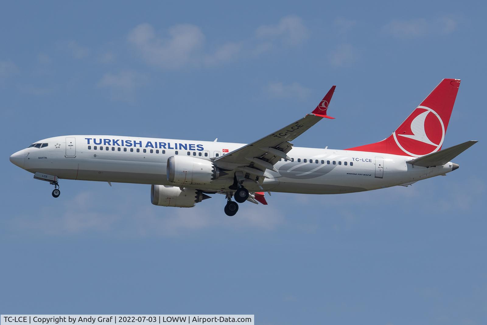 TC-LCE, 2018 Boeing 737-8 MAX C/N 60036, Turkish Airlines 737 Max 8