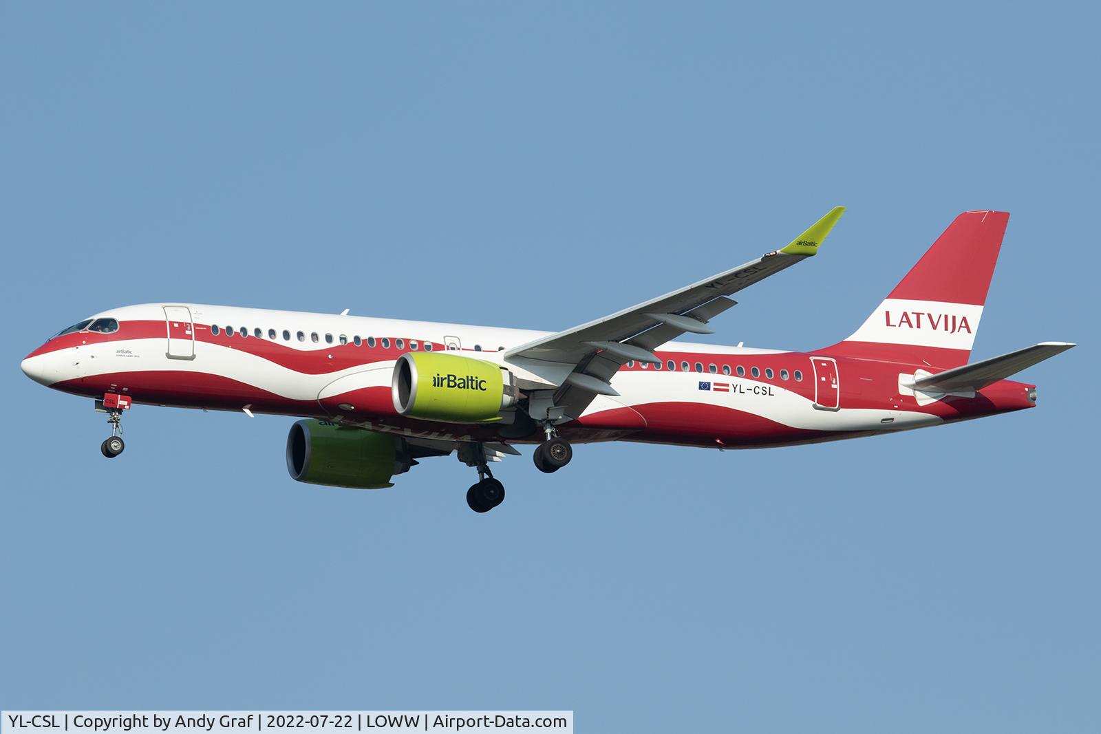 YL-CSL, 2018 Airbus A220-300 C/N 55041, Air Baltic A220-300