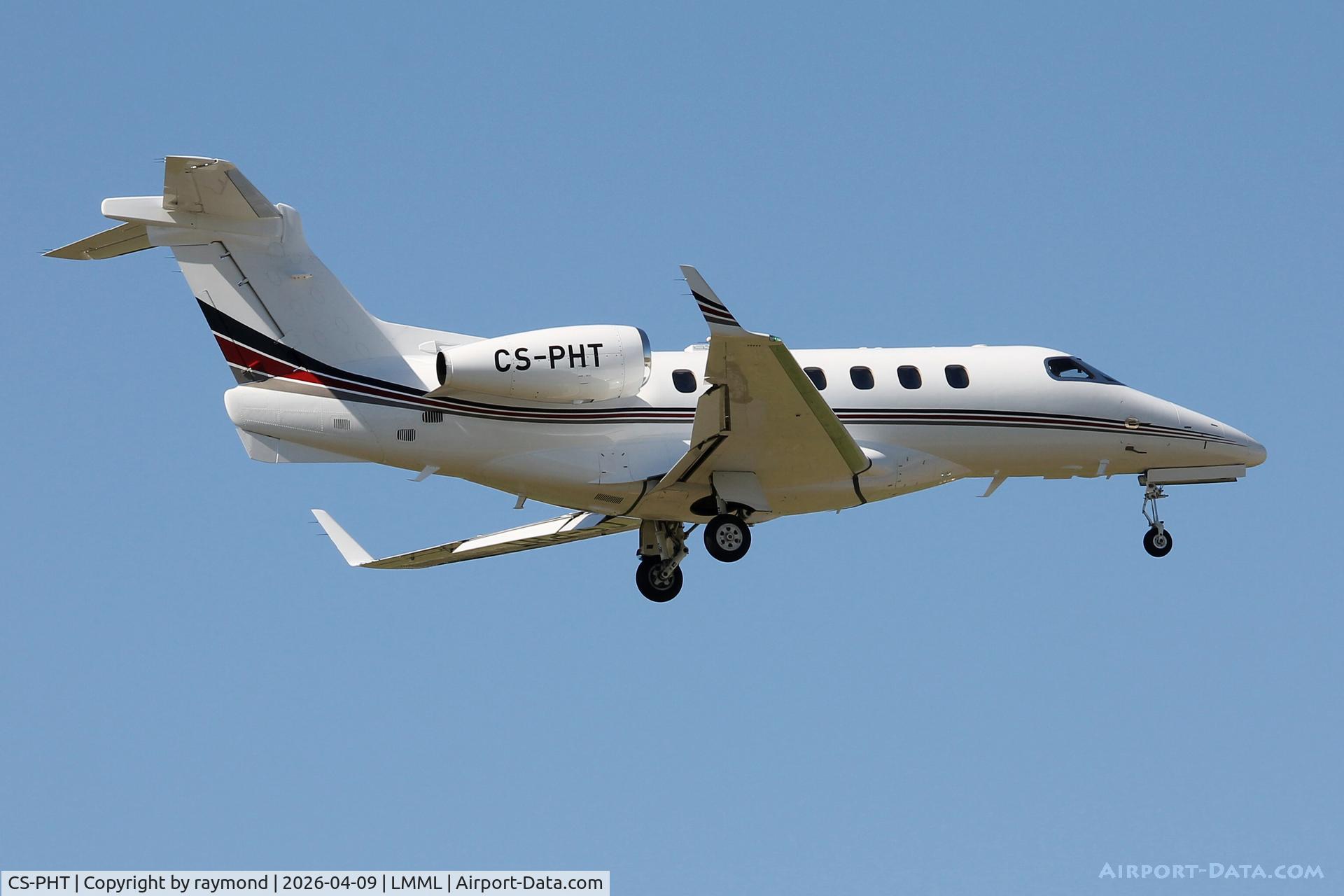 CS-PHT, 2022 Embraer EMB-505 Phenom 300 C/N 50500656, Embraer EMB-505 Phenom 300 reg CS-PHT of Netjets landing in Malta,