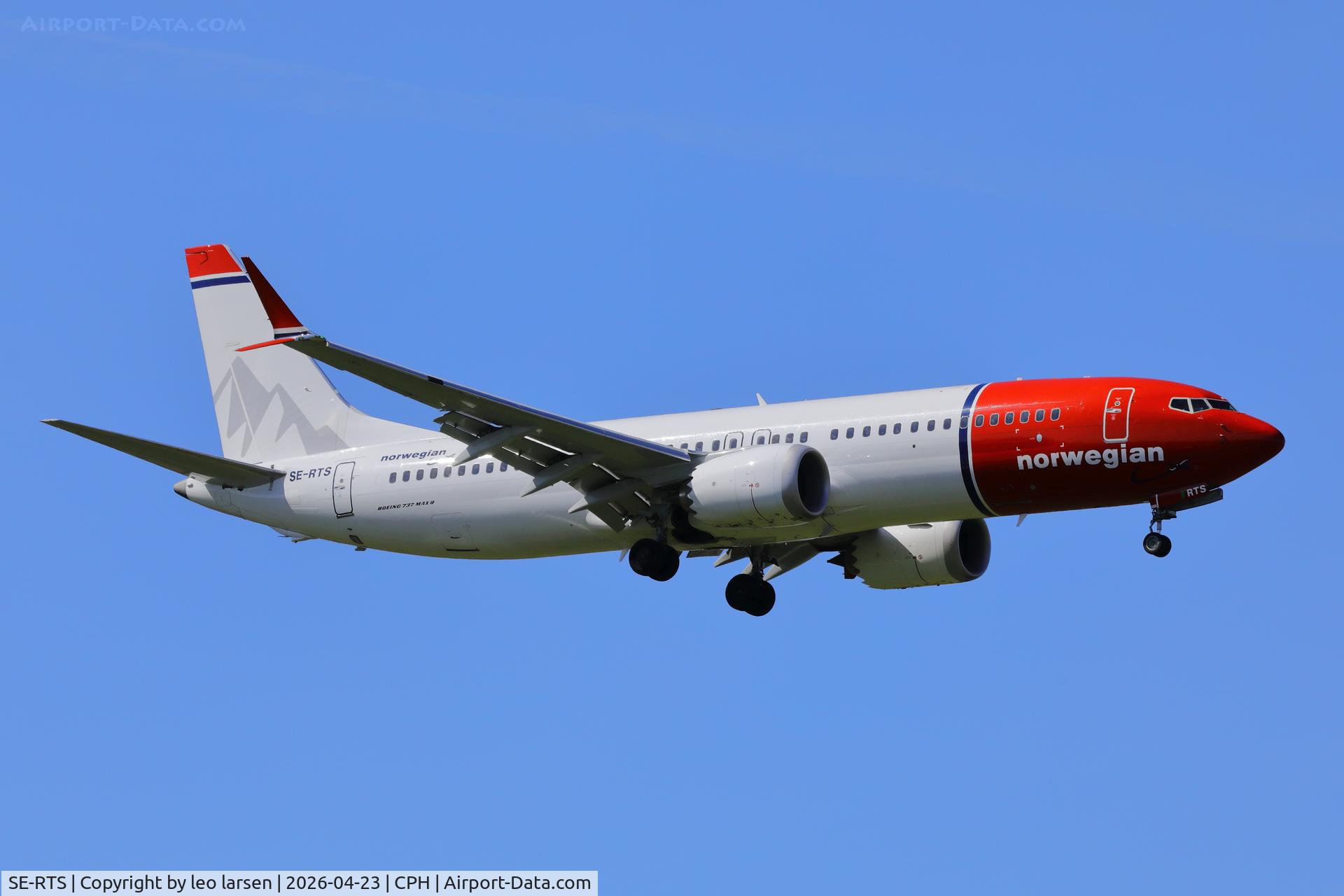 SE-RTS, 2025 Boeing 737-8 MAX, c/n 62934 l/n 9084, Copenhagen 23.4.2026