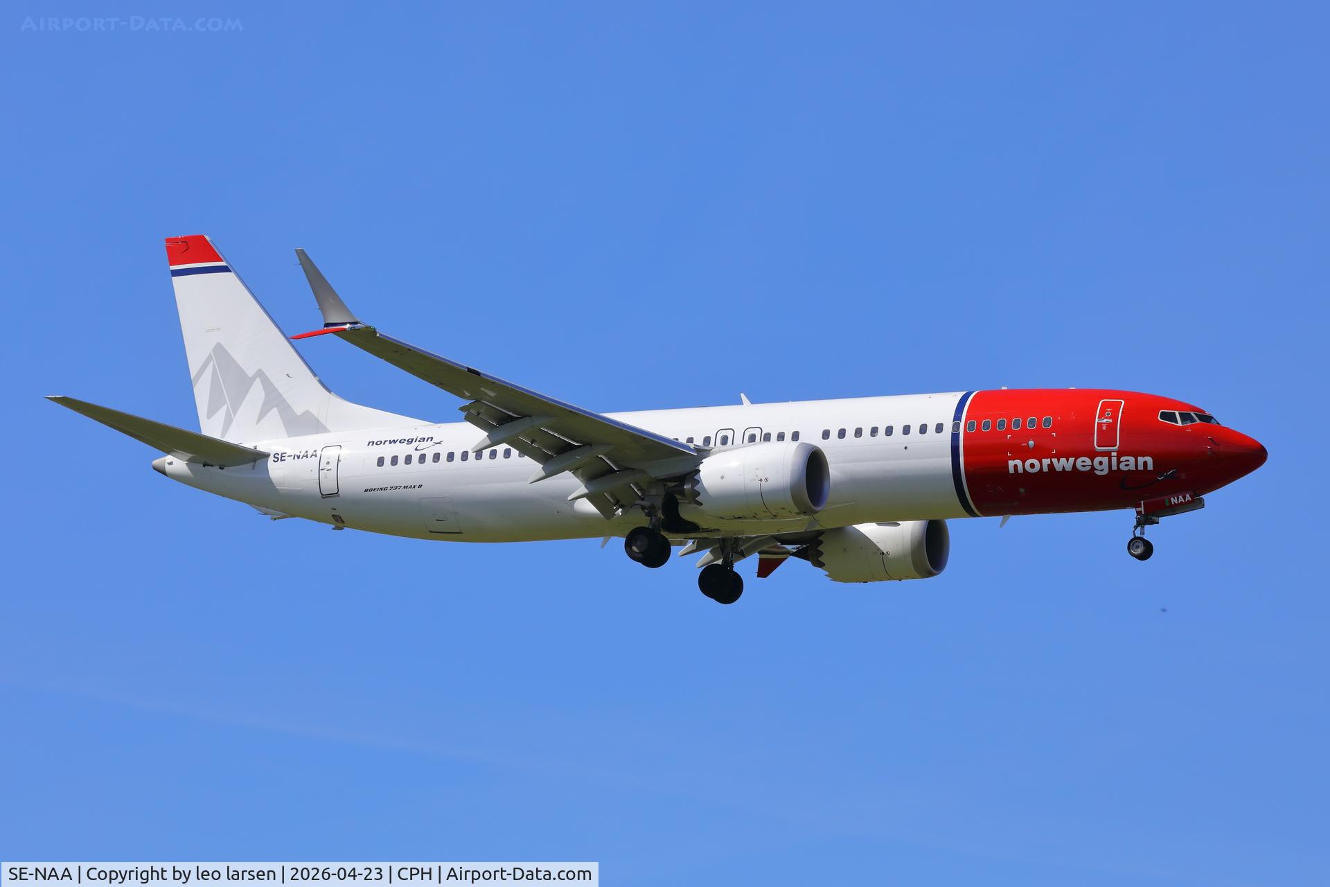 SE-NAA, 2025 Boeing 737-8 MAX C/N 44878, Copenhagen 23.4.2026