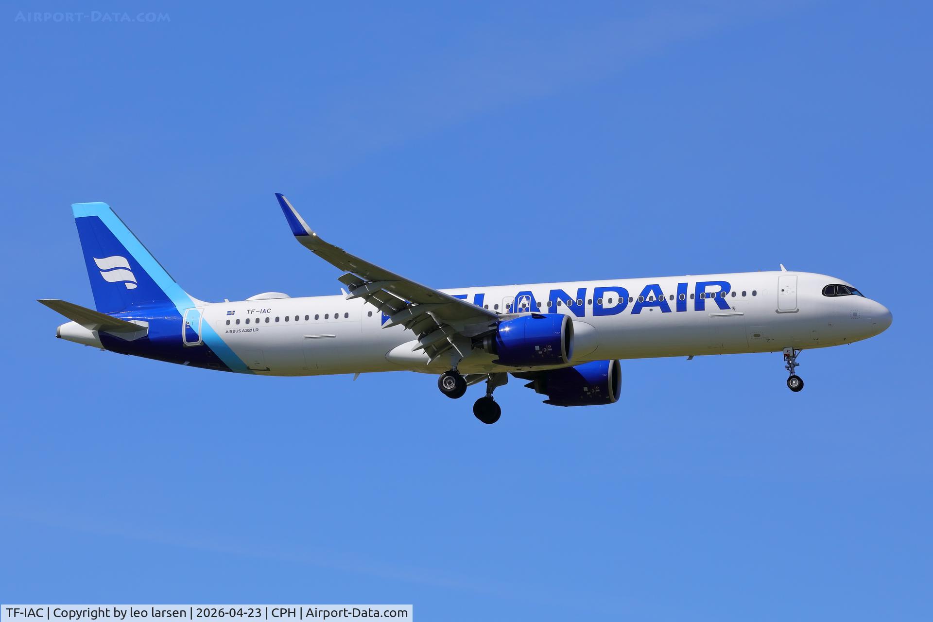 TF-IAC, 2025 Airbus A321- 271NX/LR C/N 12452, Copenhagen 23.4.2026
