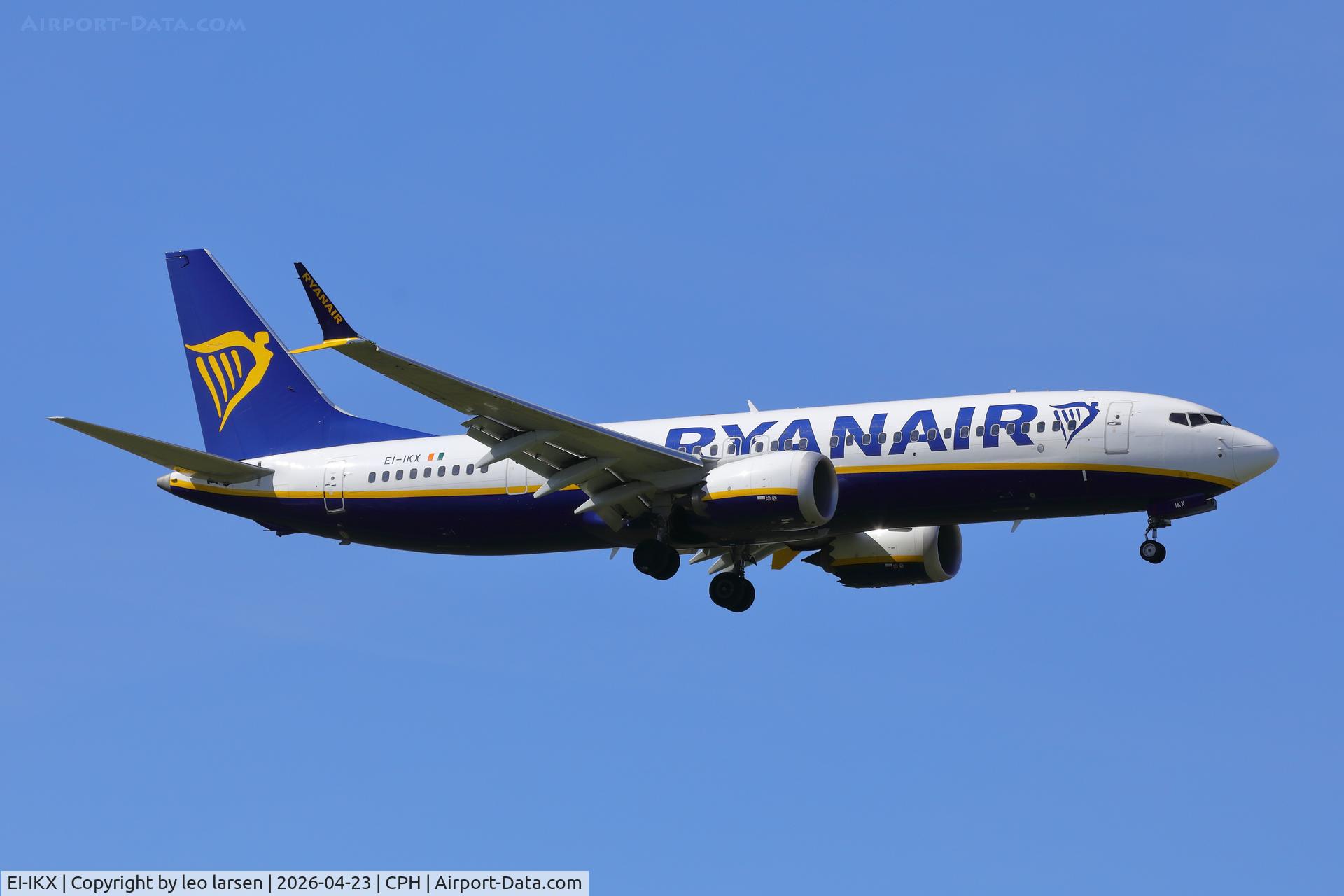 EI-IKX, 2025 Boeing B-737-8 Max-200 C/N 62389, Copenhagen 23.4.2026