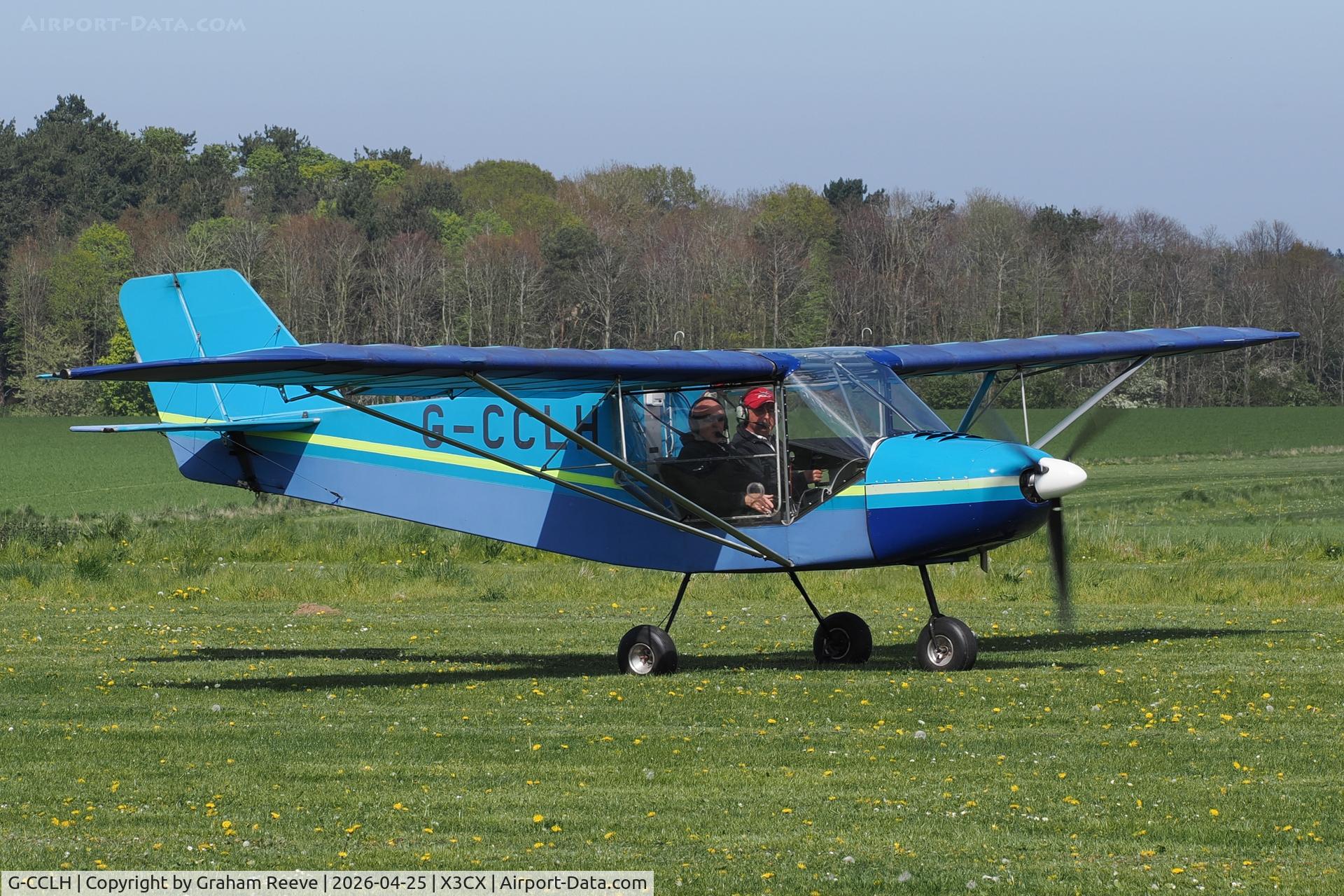 G-CCLH, 2003 Rans S-6ES Coyote II C/N PFA 204-13658, Just landed at Northrepps.