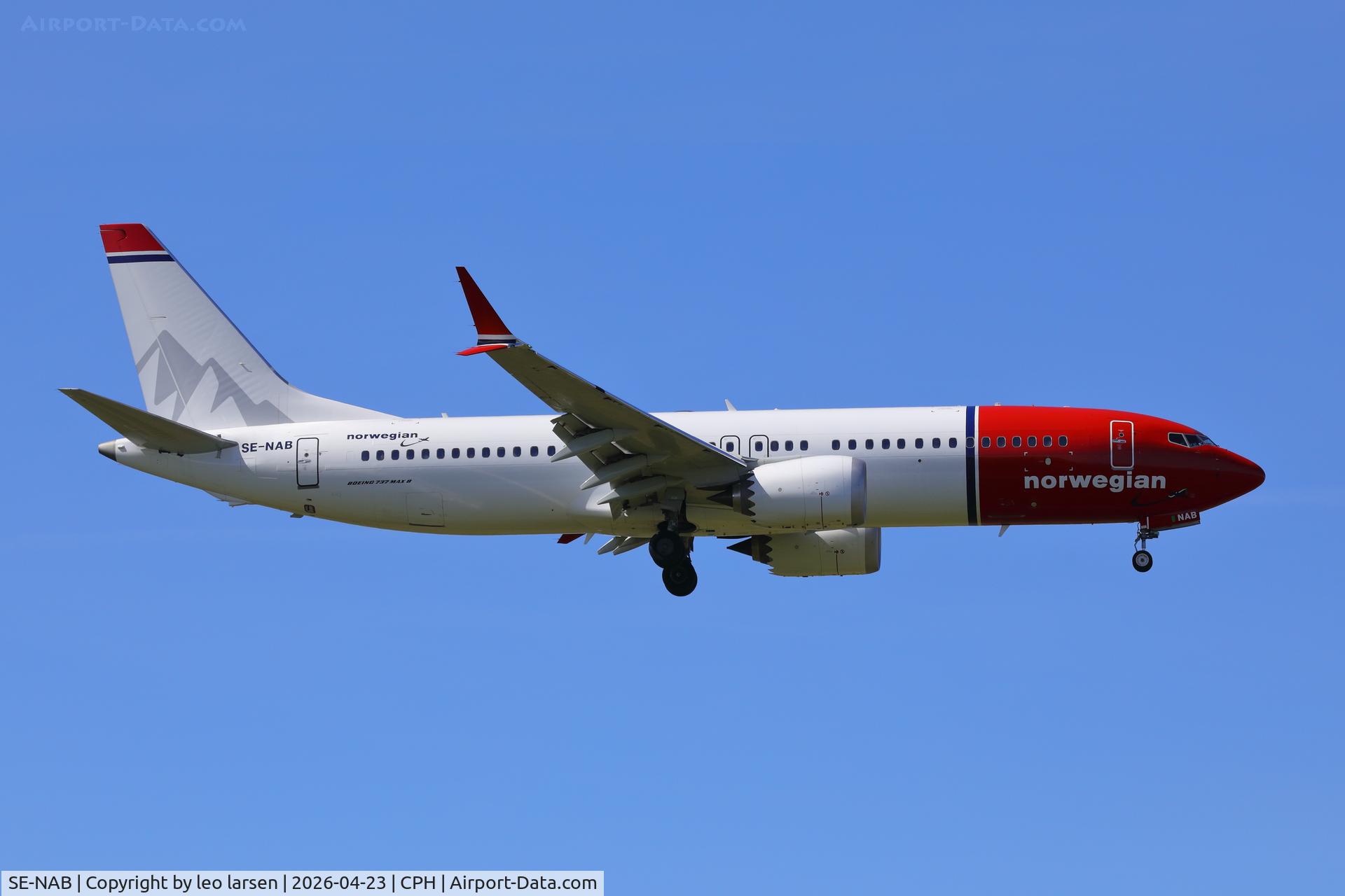 SE-NAB, 2025 Boeing B-737-8 Max C/N 64427, Copenhagen 23.4.2026