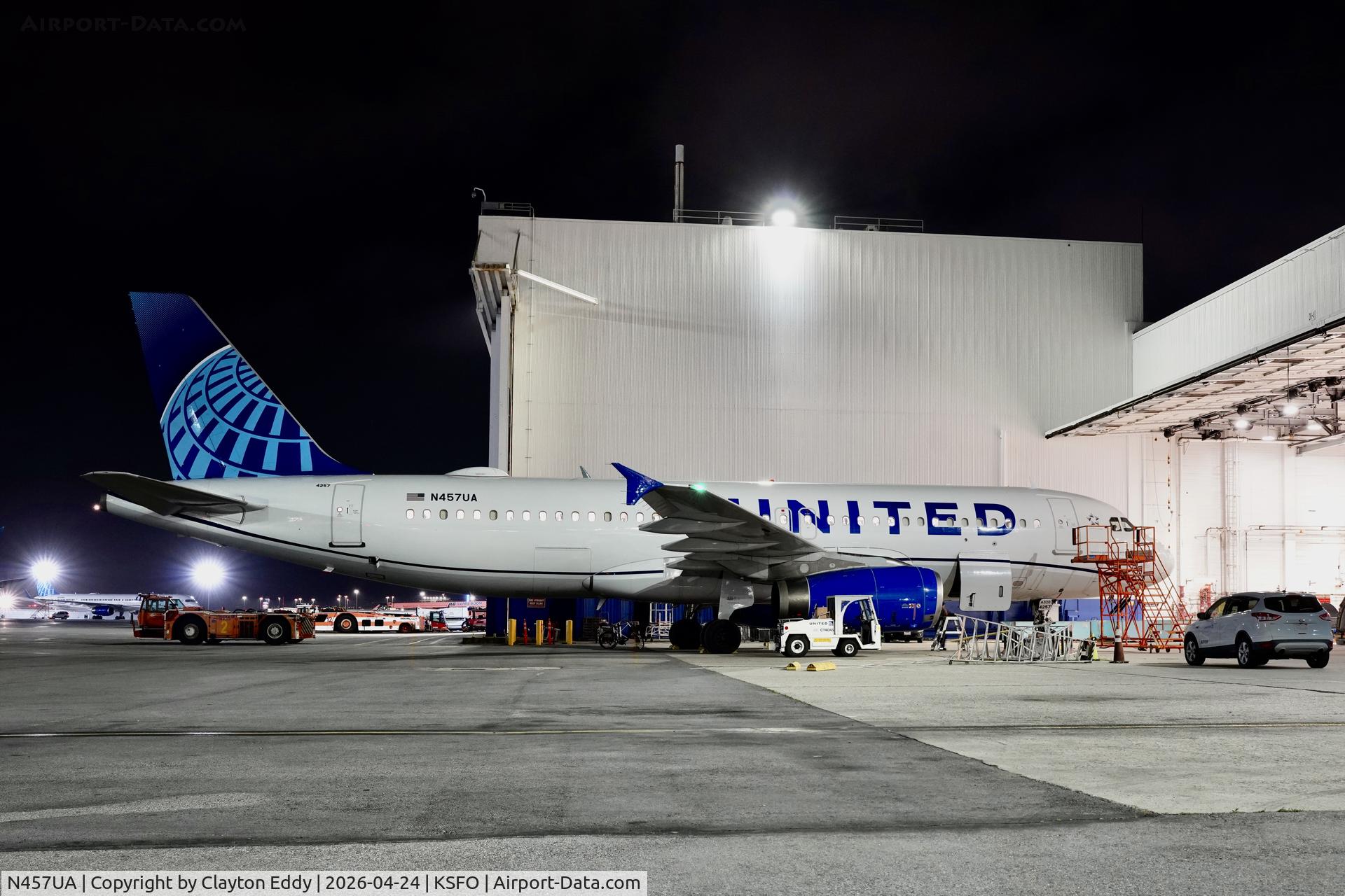 N457UA, 1999 Airbus A320-232 C/N 1146, SFO 2026