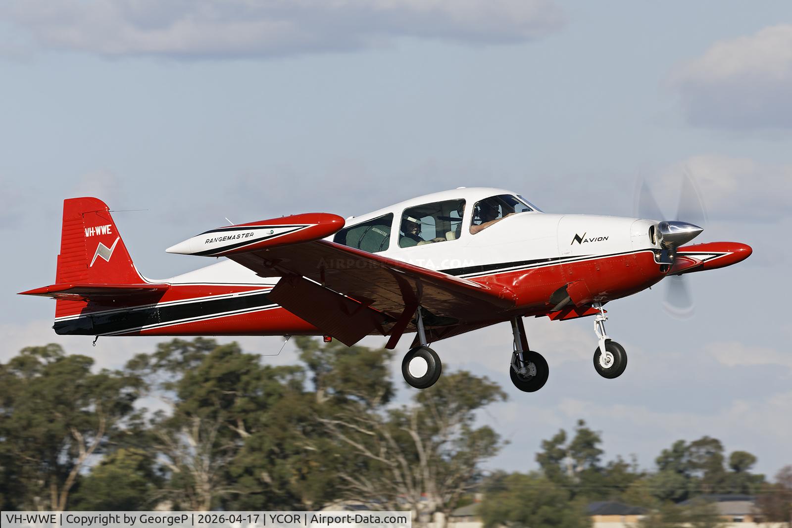 VH-WWE, 1962 Navion Rangemaster G-1 C/N NAV-4-2403, Antique Aeroplane Assn of Australia National Fly-in.