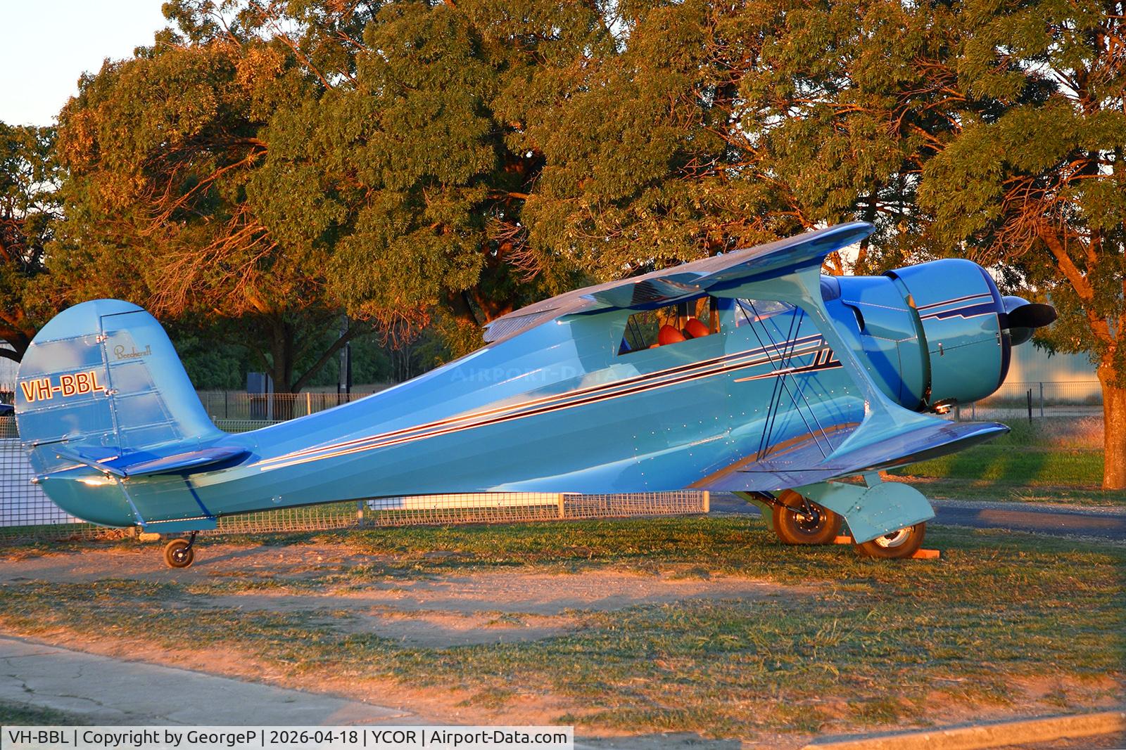 VH-BBL, 1944 Beech D17-R(M) C/N 67755, Antique Aeroplane Assn of Australia National Fly-in.