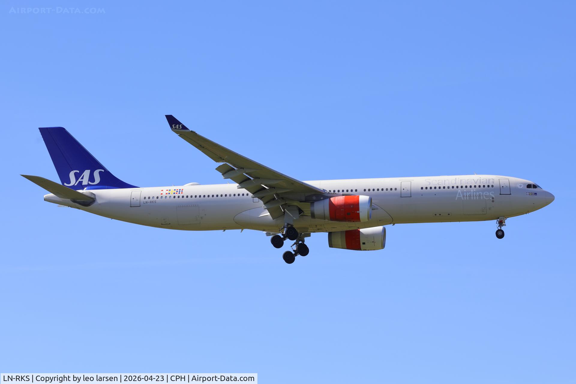 LN-RKS, 2015 Airbus A330-343E C/N 1665, Copenhagen 23.4.2026