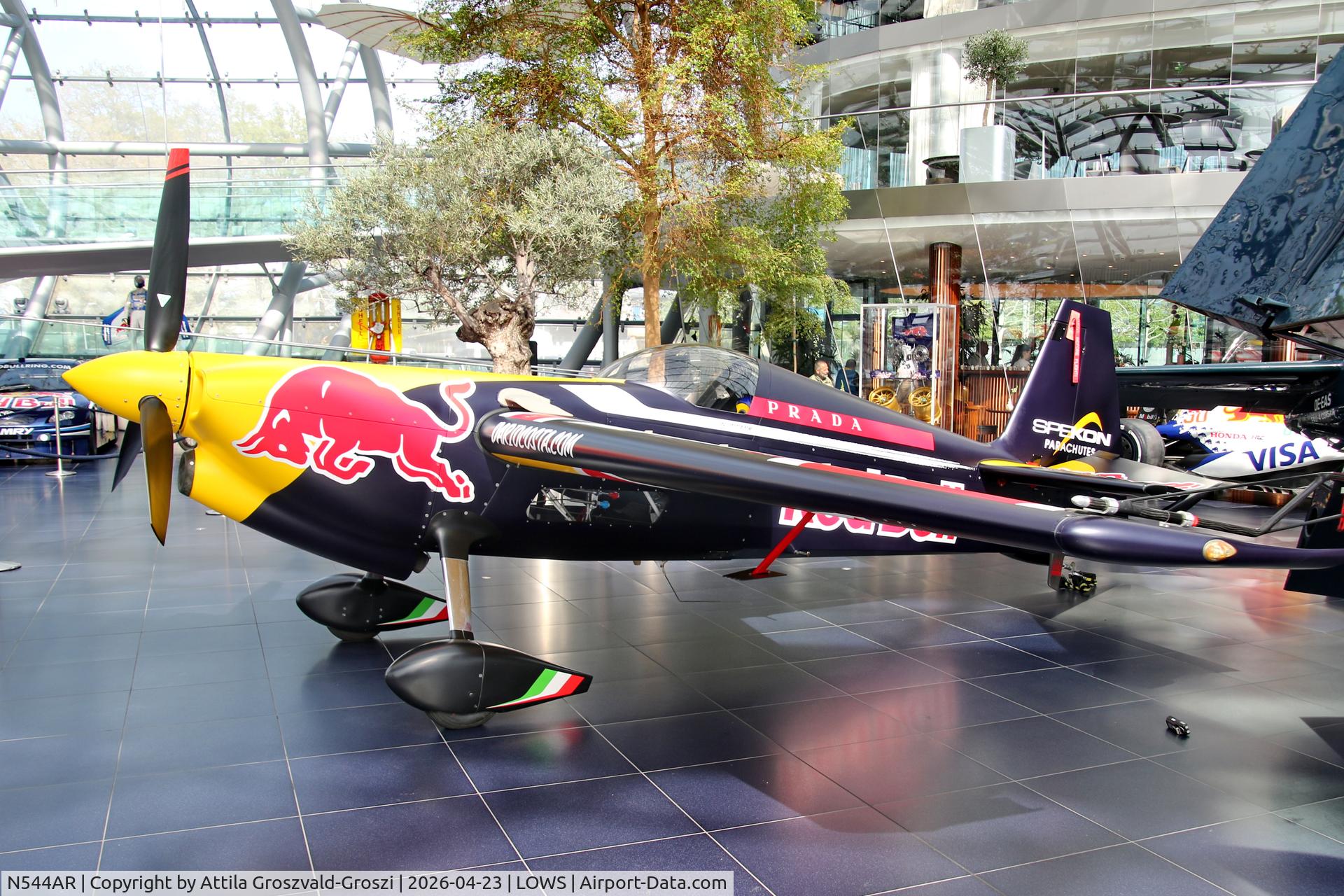 N544AR, 1999 Zivko Edge 540 C/N 0025, LOWS - Salzburg Airport, Salzburg Austria RedBull Hangar 7