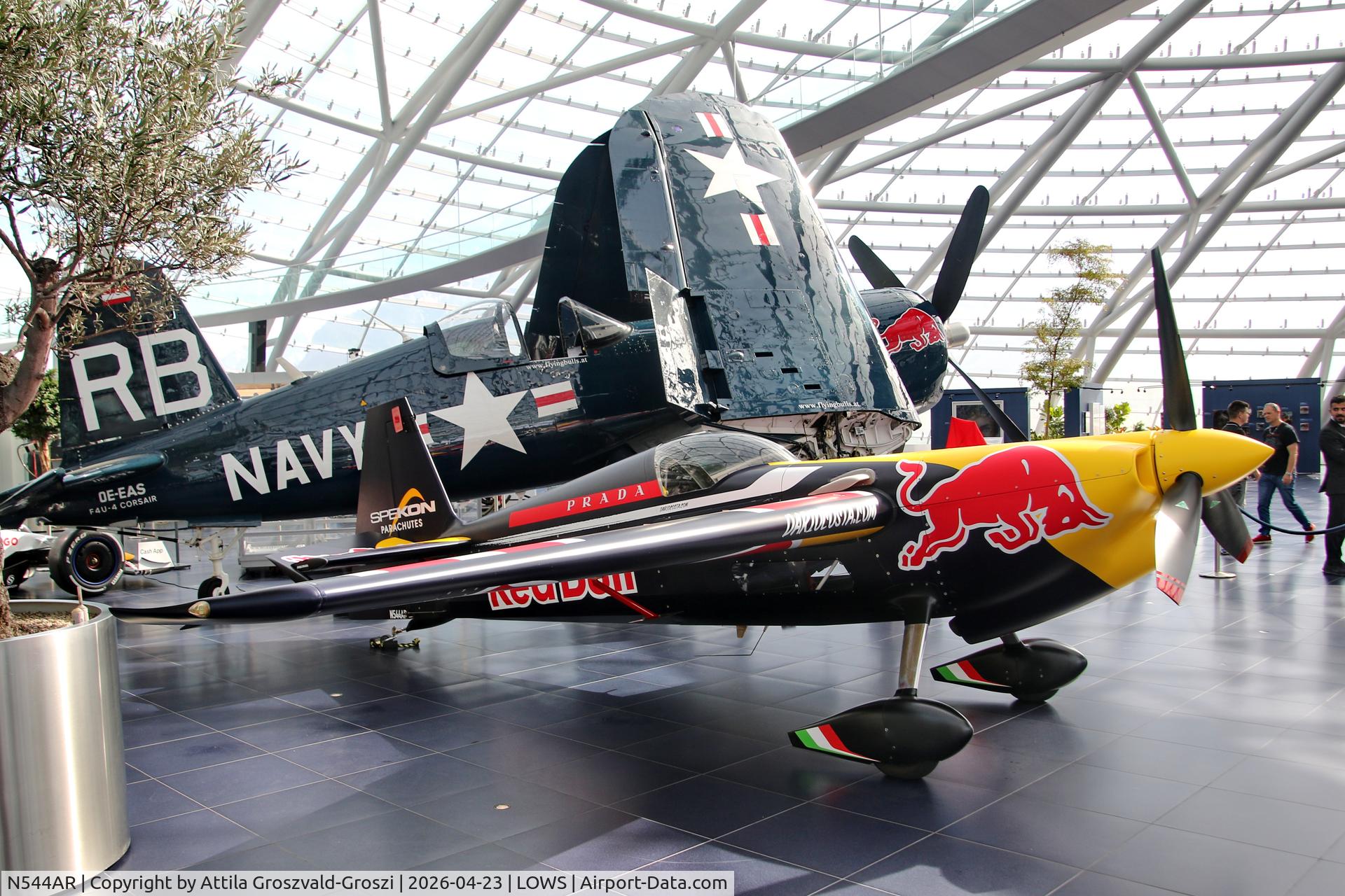 N544AR, 1999 Zivko Edge 540 C/N 0025, LOWS - Salzburg Airport, Salzburg Austria RedBull Hangar 7