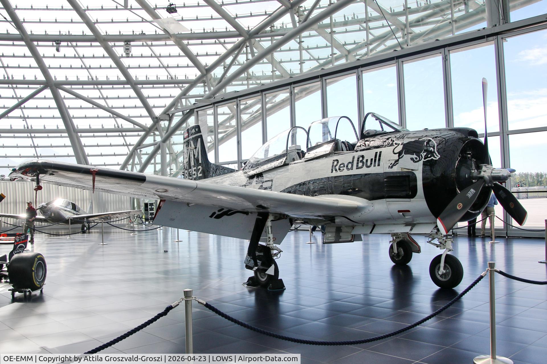 OE-EMM, 1955 North American T-28B Trojan C/N 200-423, LOWS - Salzburg Airport, Salzburg Austria RedBull Hangar 7