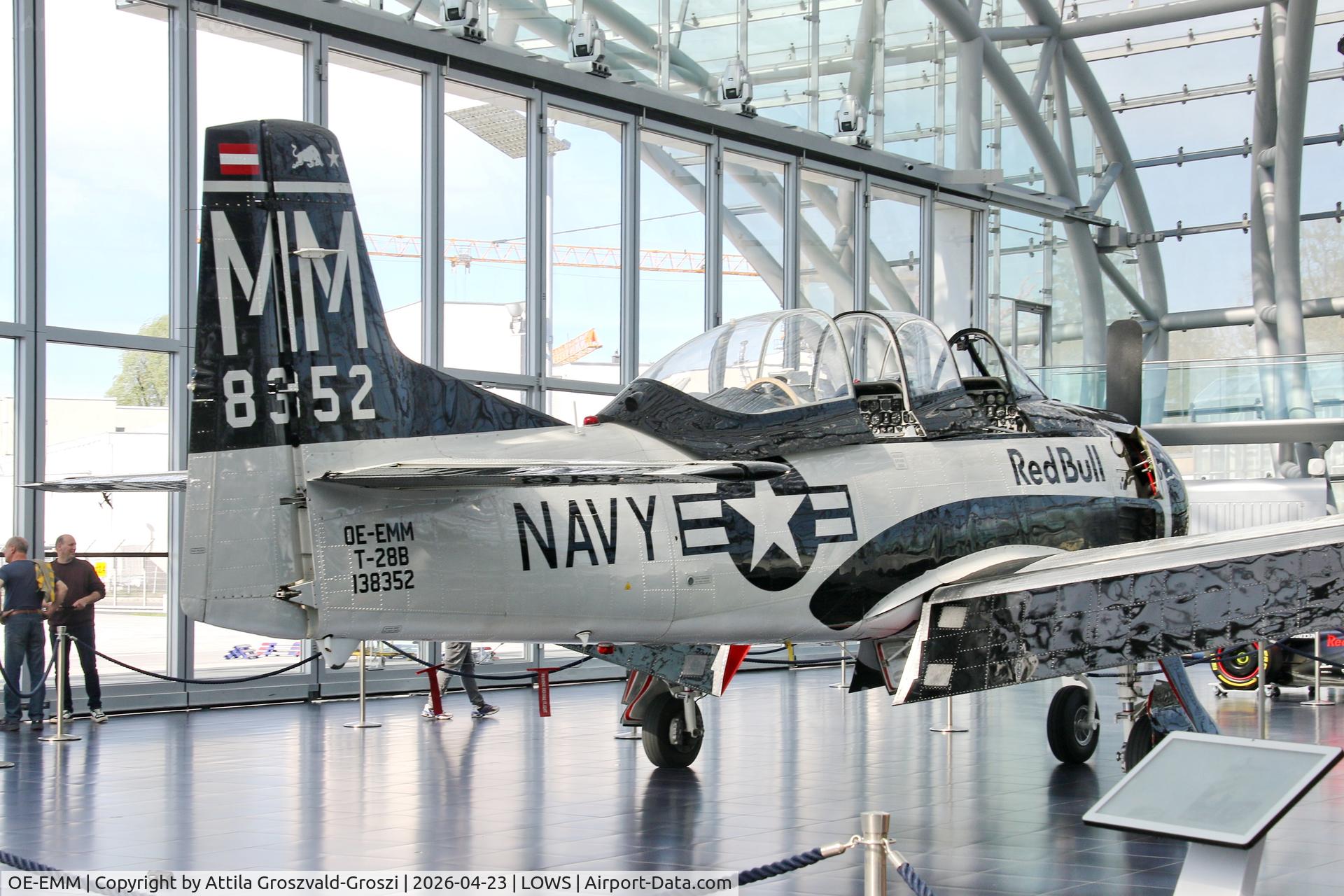 OE-EMM, 1955 North American T-28B Trojan C/N 200-423, LOWS - Salzburg Airport, Salzburg Austria RedBull Hangar 7