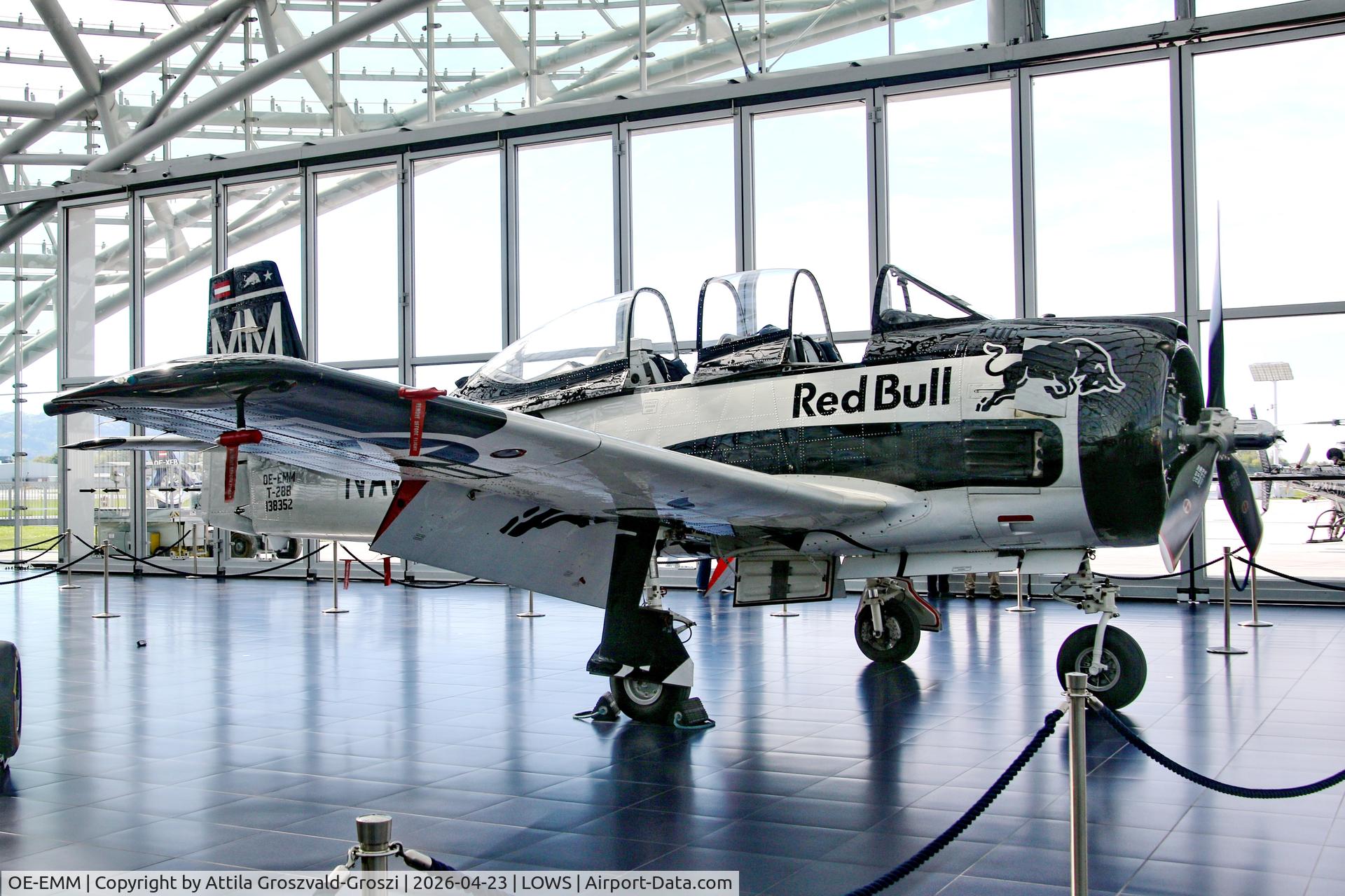 OE-EMM, 1955 North American T-28B Trojan C/N 200-423, LOWS - Salzburg Airport, Salzburg Austria RedBull Hangar 7