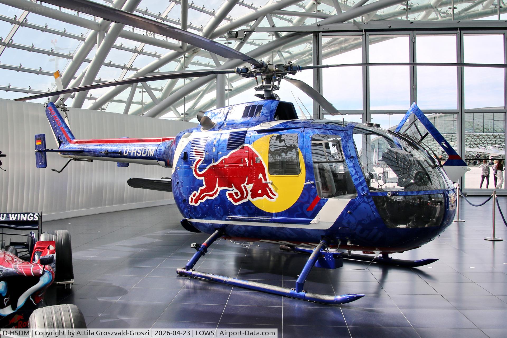 D-HSDM, MBB Bo-105CB C/N S-126, LOWS - Salzburg Airport, Salzburg Austria RedBull Hangar 7