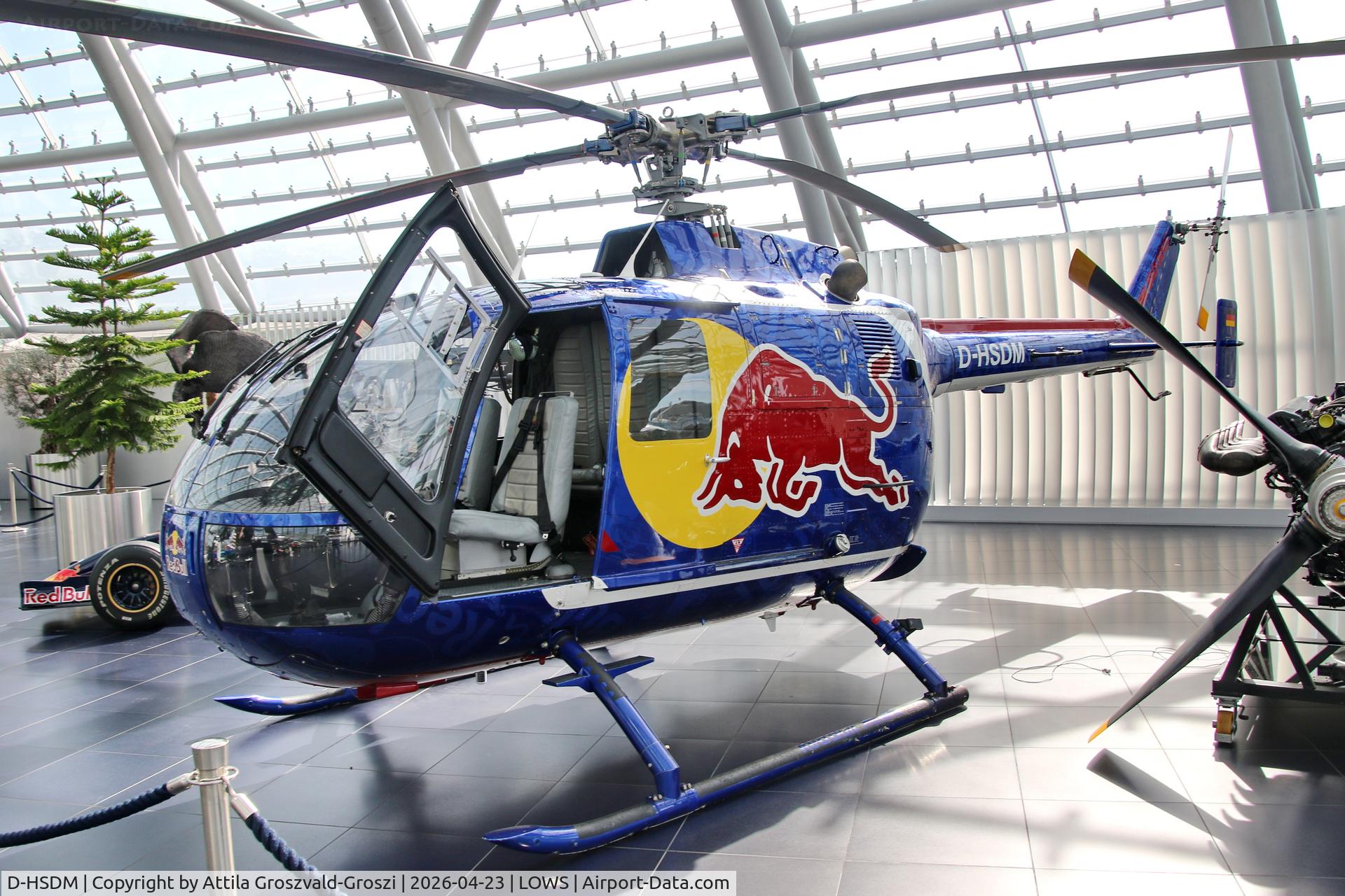D-HSDM, MBB Bo-105CB C/N S-126, LOWS - Salzburg Airport, Salzburg Austria RedBull Hangar 7