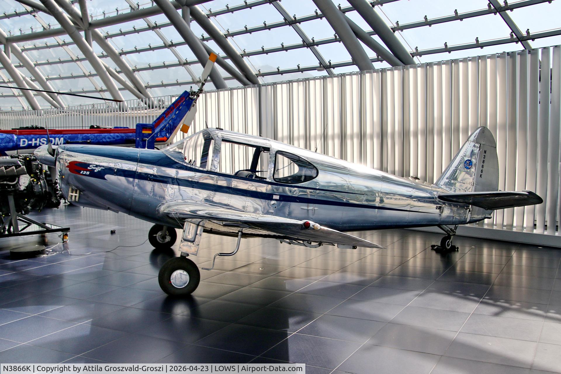 N3866K, 1948 Temco GC-1B Swift C/N 3566, LOWS - Salzburg Airport, Salzburg Austria RedBull Hangar 7