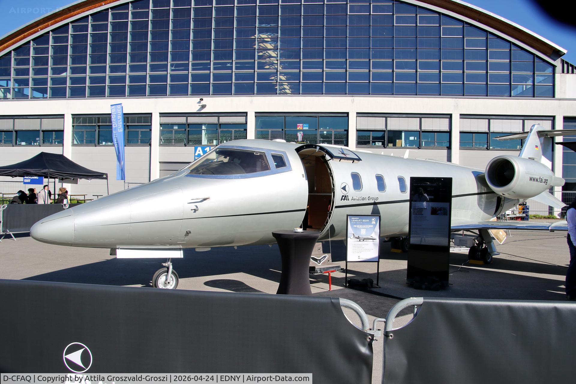 D-CFAQ, 2006 Learjet 60 C/N 60-312, EDNY - Bodensee Airport Friedrichshafen, Germany. AERO 2026