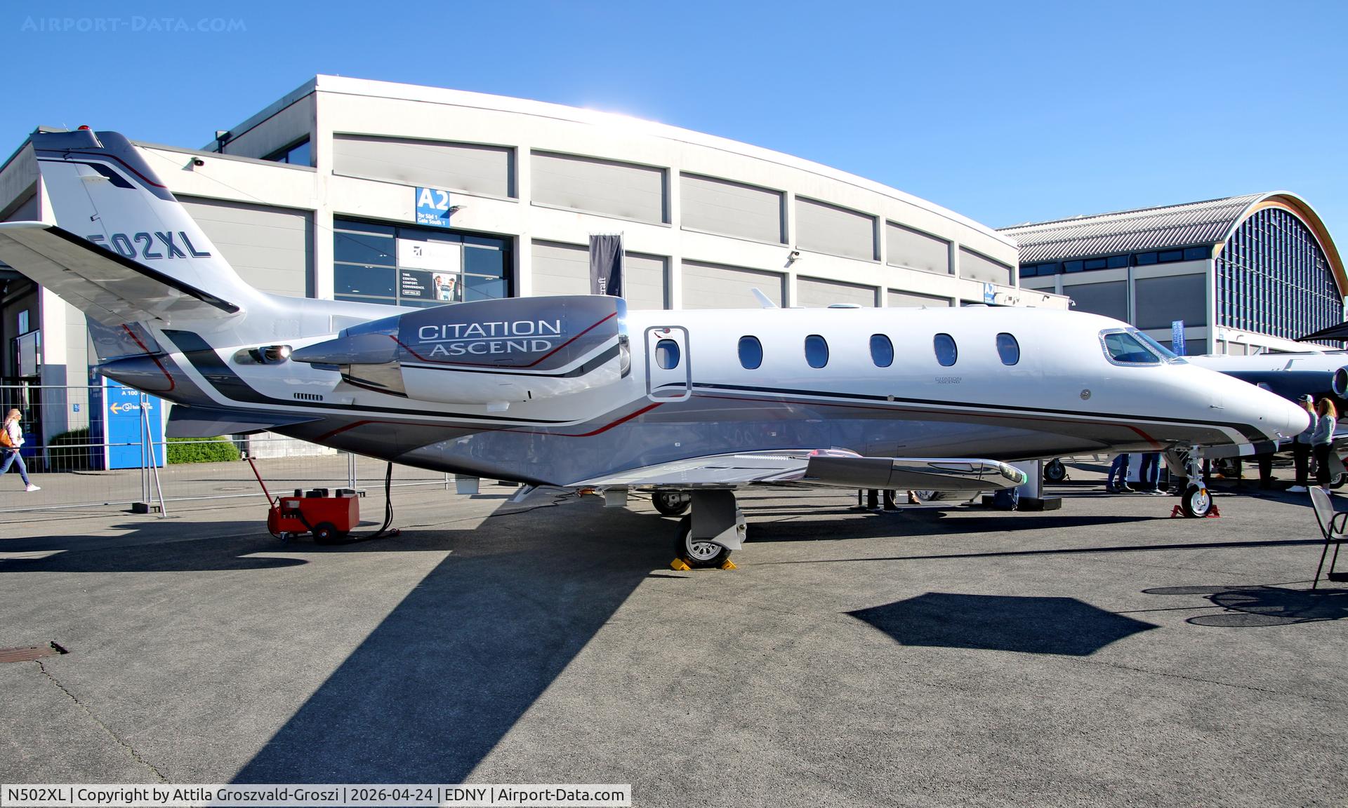 N502XL, 2026 Cessna 560 XLS Citation Ascend C/N 560-6502, EDNY - Bodensee Airport Friedrichshafen, Germany. AERO 2026