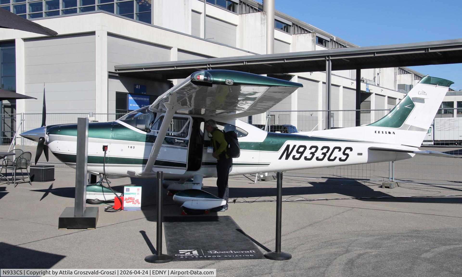 N933CS, 2026 Cessna 182T Skylane Skylane C/N 182-83333, EDNY - Bodensee Airport Friedrichshafen, Germany. AERO 2026