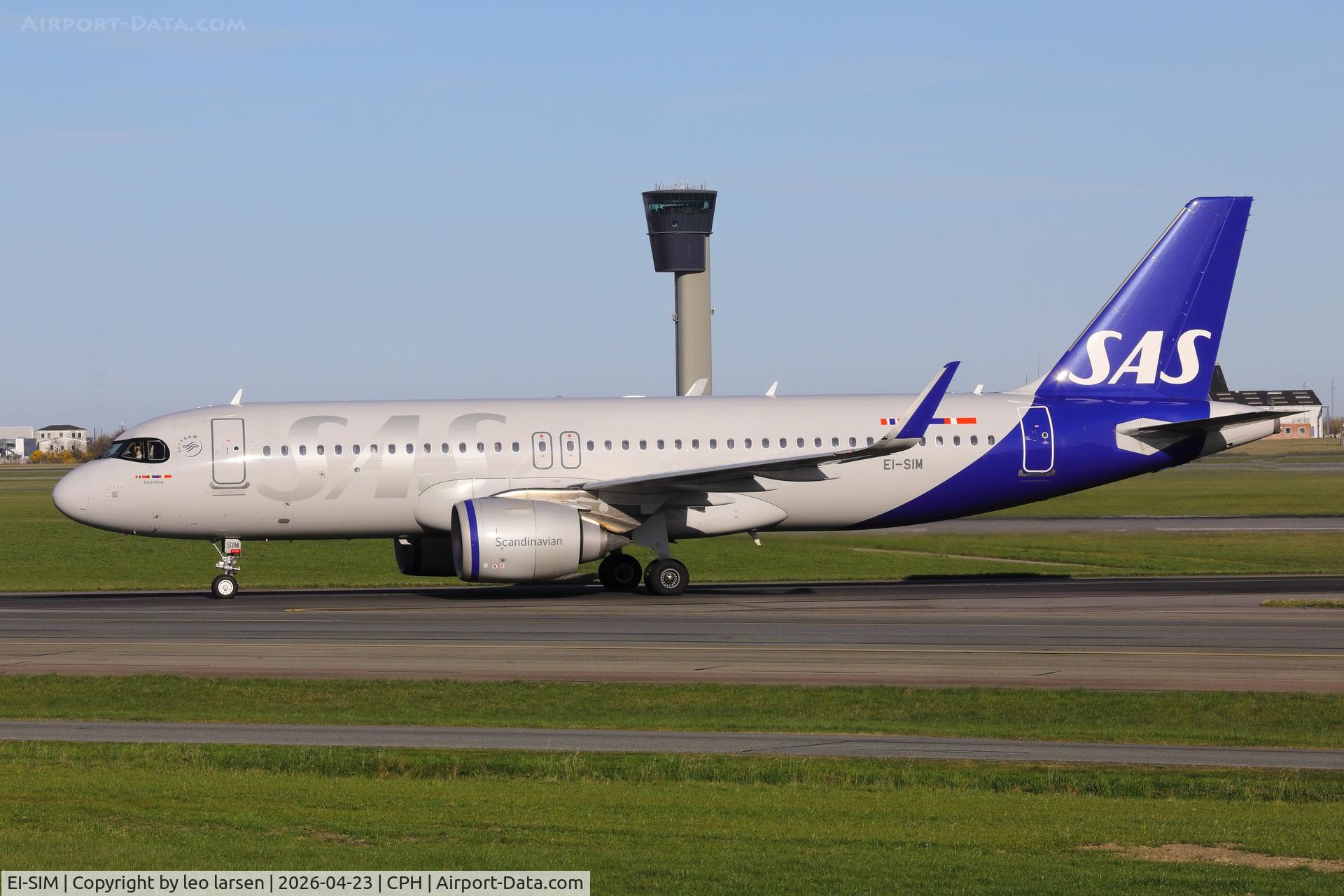 EI-SIM, 2022 Airbus A320-251N C/N 10761, Copenhagen 23.4.2026