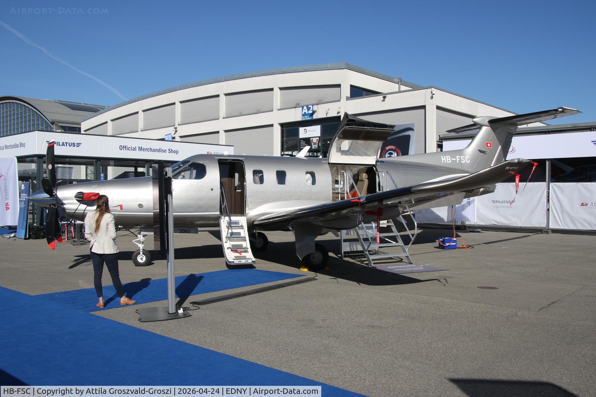 HB-FSC, 2026 Pilatus Pilatus PC-12 PRO C/N 3060, EDNY - Bodensee Airport Friedrichshafen, Germany. AERO 2026